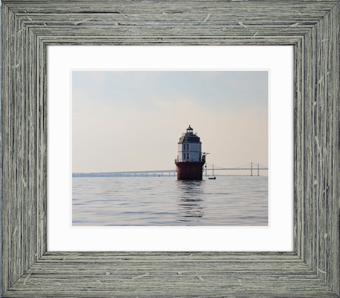 2025 Sandy Point Skipjack Races - Baltimore Harbor Light before the Race