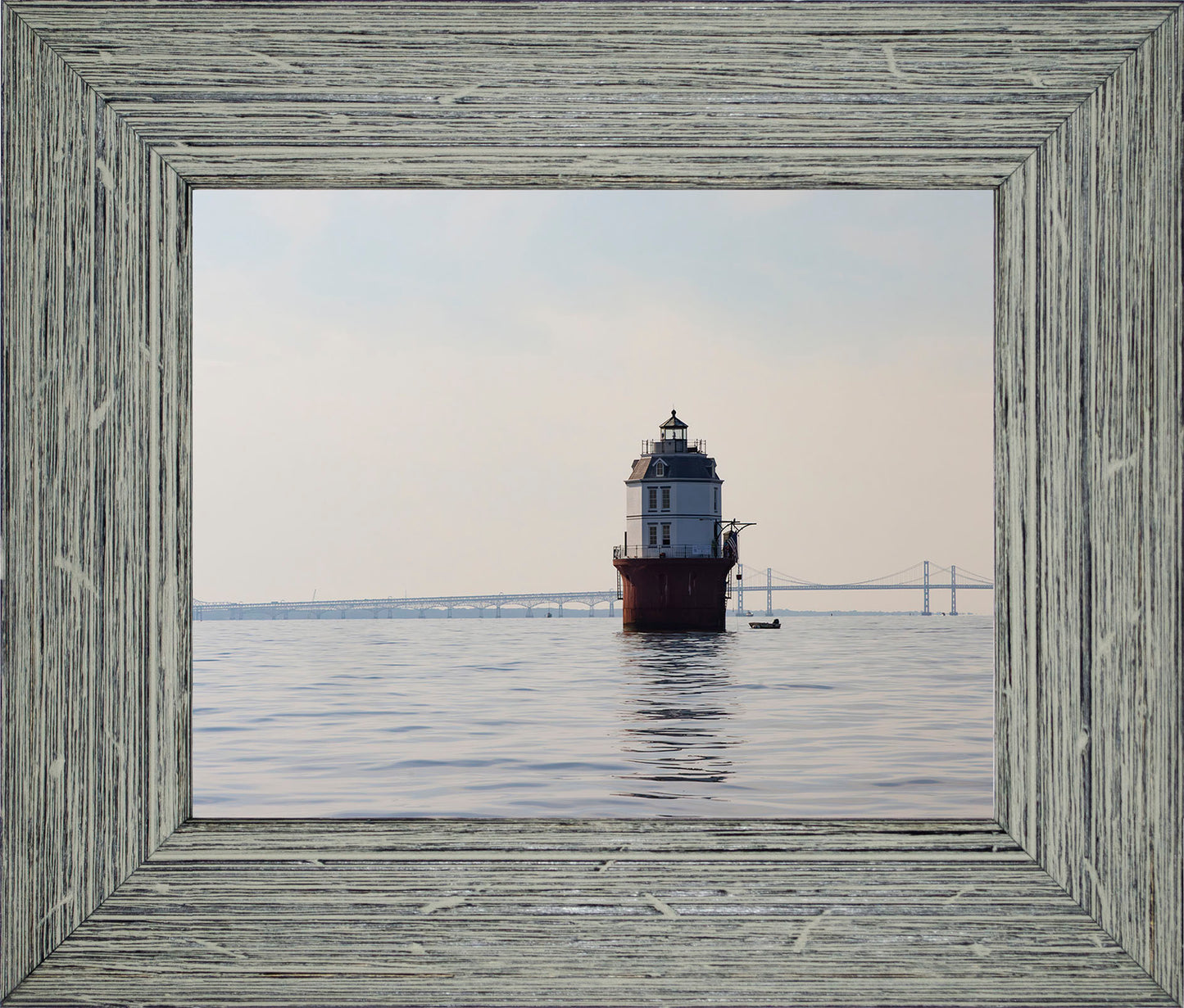 2025 Sandy Point Skipjack Races - Baltimore Harbor Light before the Race