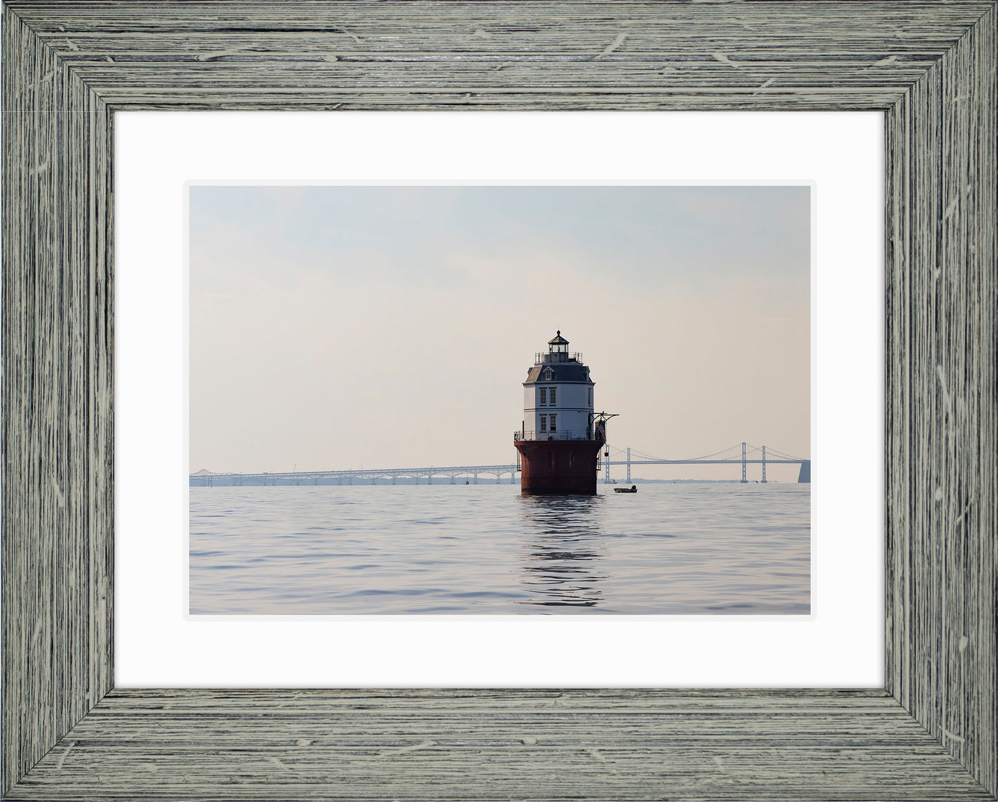 2025 Sandy Point Skipjack Races - Baltimore Harbor Light before the Race