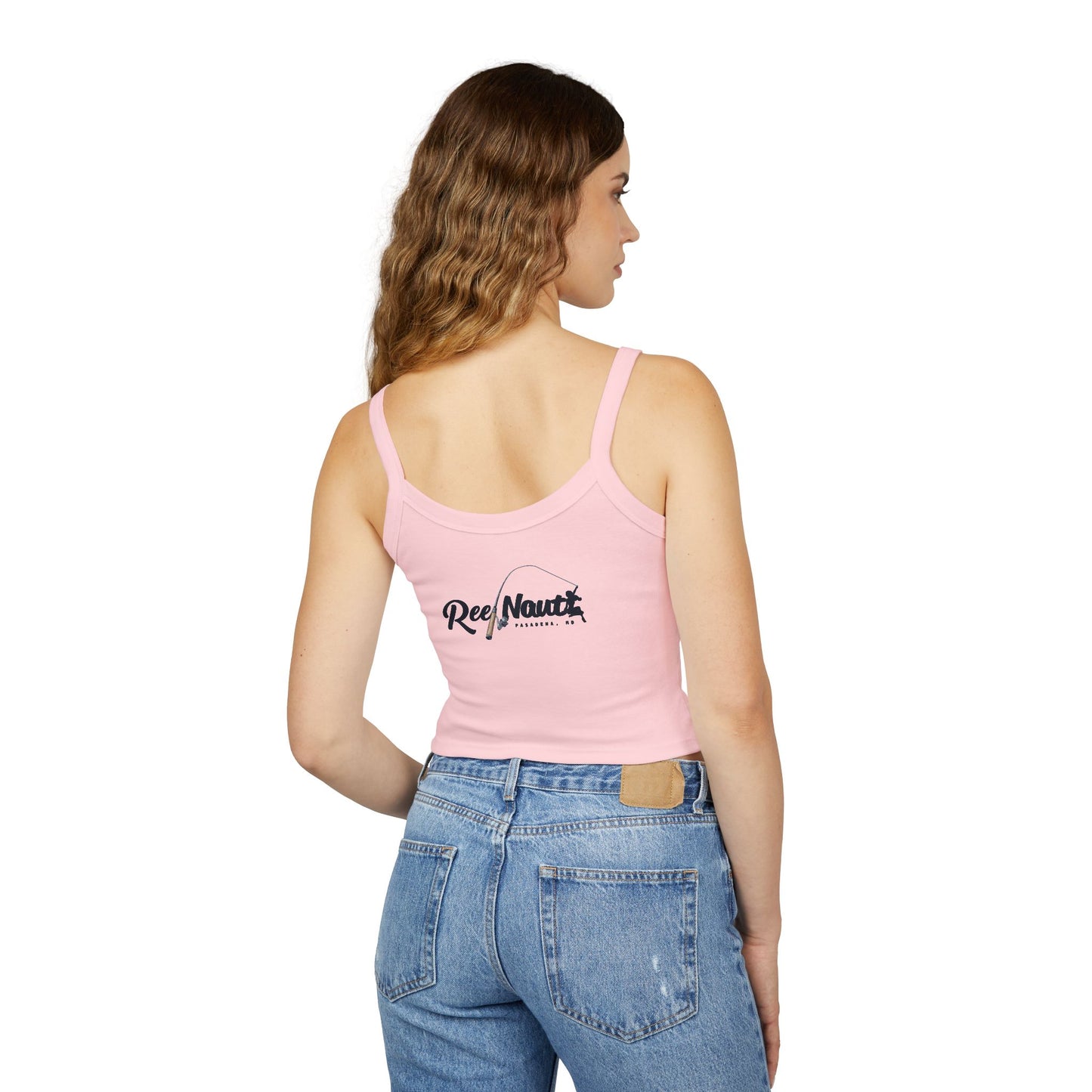 Captain's Pillows Crop Tank — 'ReelNauti' Spaghetti Strap Women's Tank Top