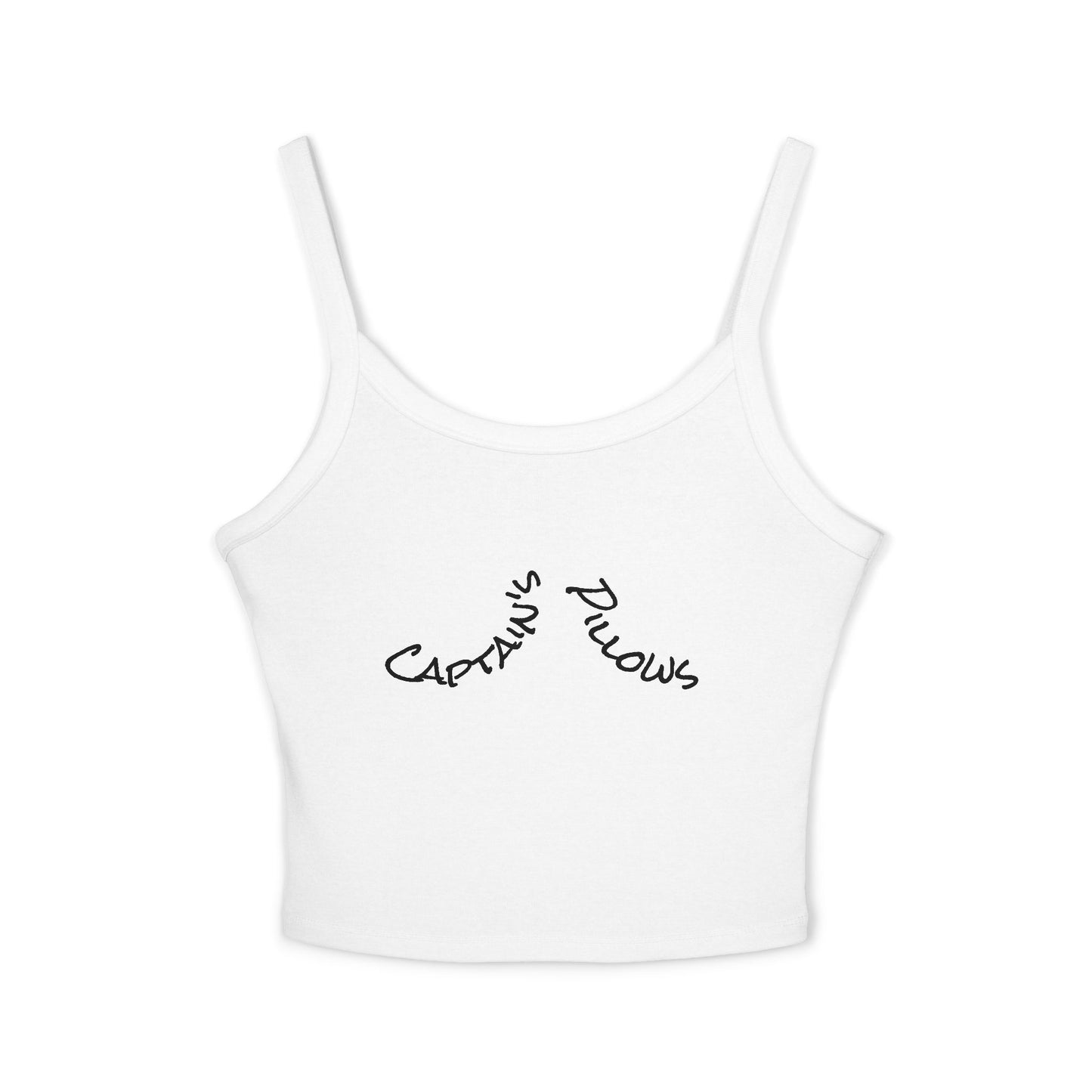 Captain's Pillows Crop Tank — 'ReelNauti' Spaghetti Strap Women's Tank Top
