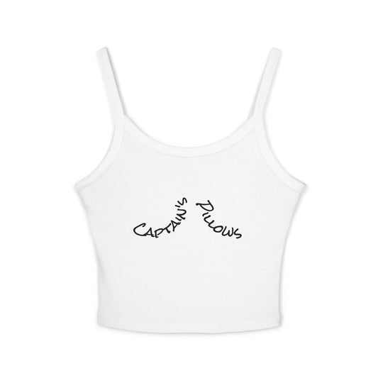 Captain's Pillows Crop Tank — 'ReelNauti' Spaghetti Strap Women's Tank Top