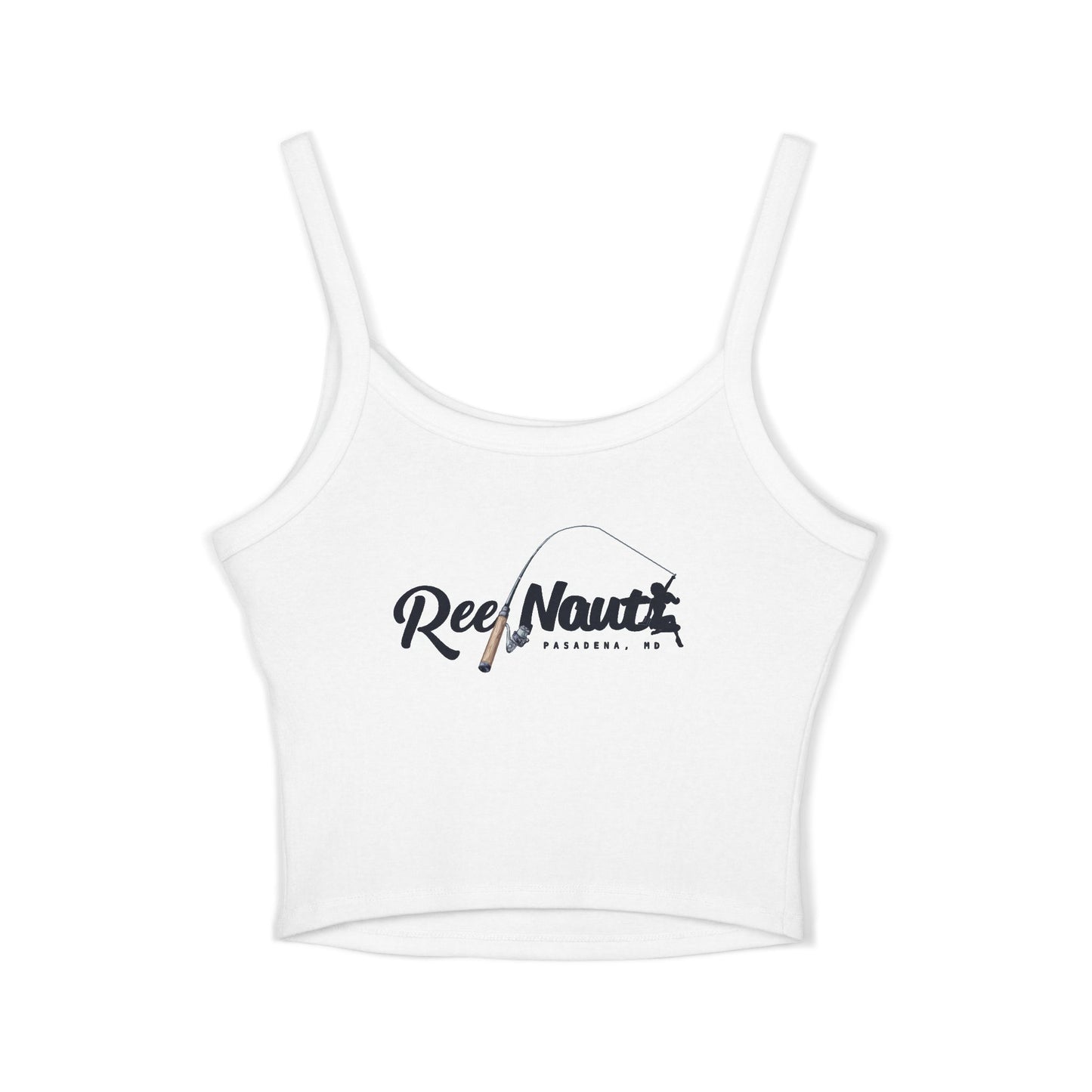 Captain's Pillows Crop Tank — 'ReelNauti' Spaghetti Strap Women's Tank Top