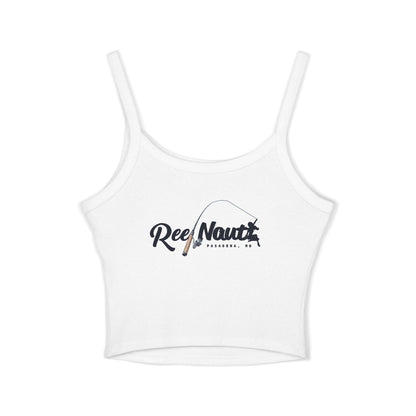 Captain's Pillows Crop Tank — 'ReelNauti' Spaghetti Strap Women's Tank Top