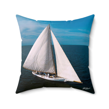 Spun Polyester Square Skipjack Pillow (Ruark)