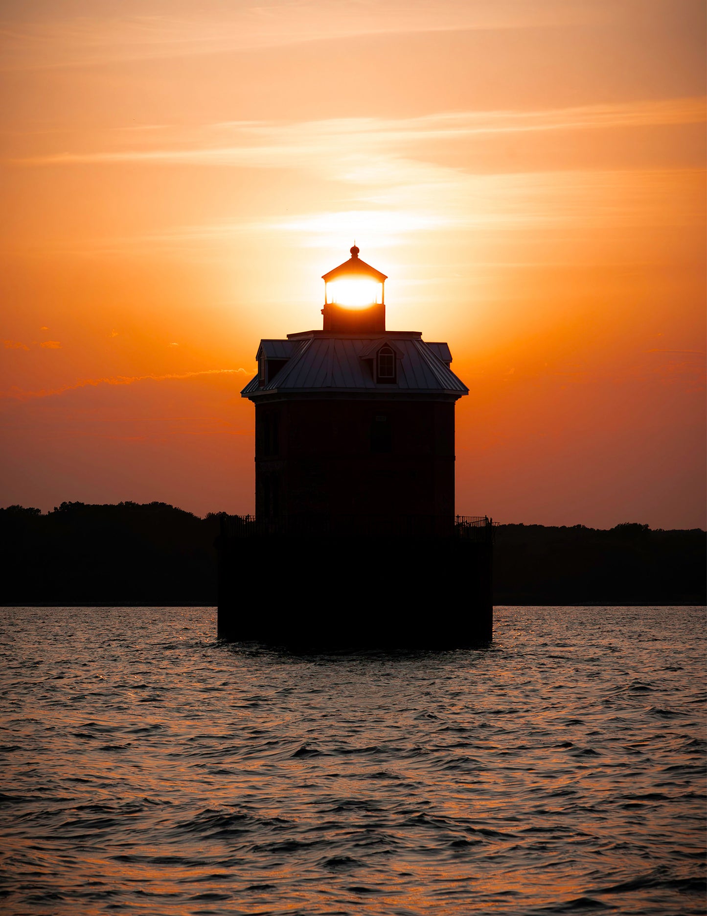 Sunfire Through Sandy Point Light