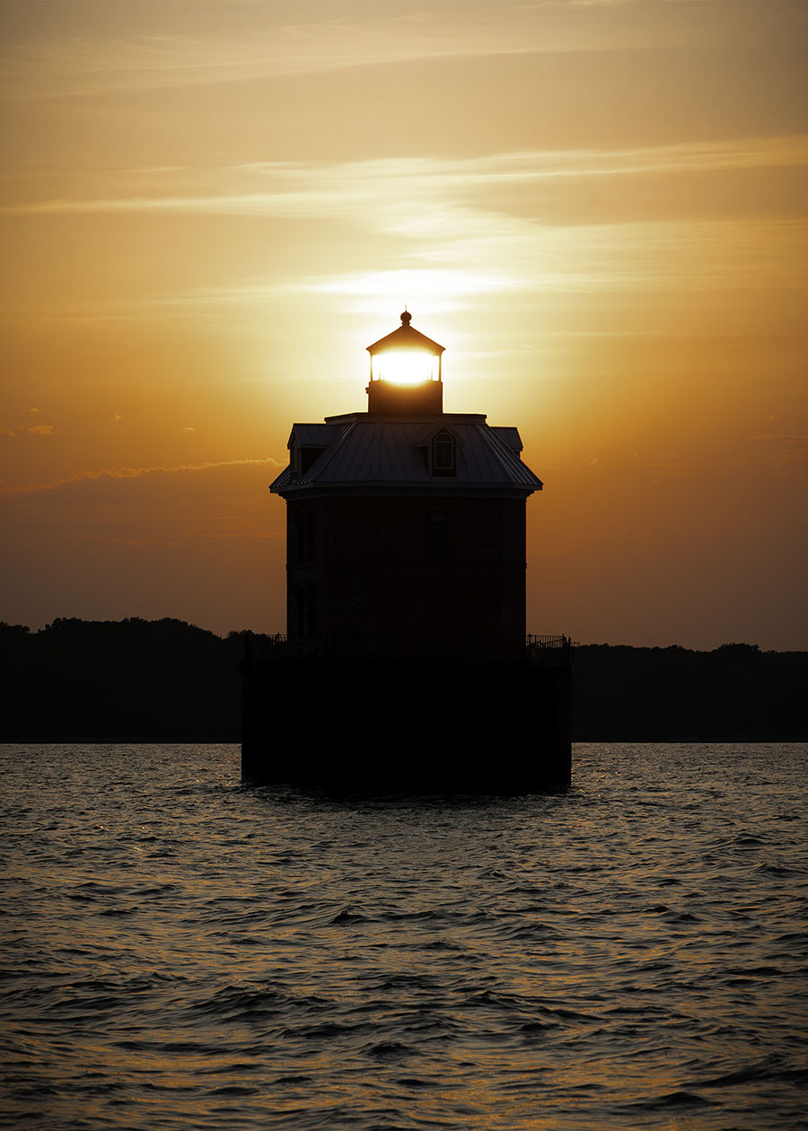 Sunfire Through Sandy Point Light