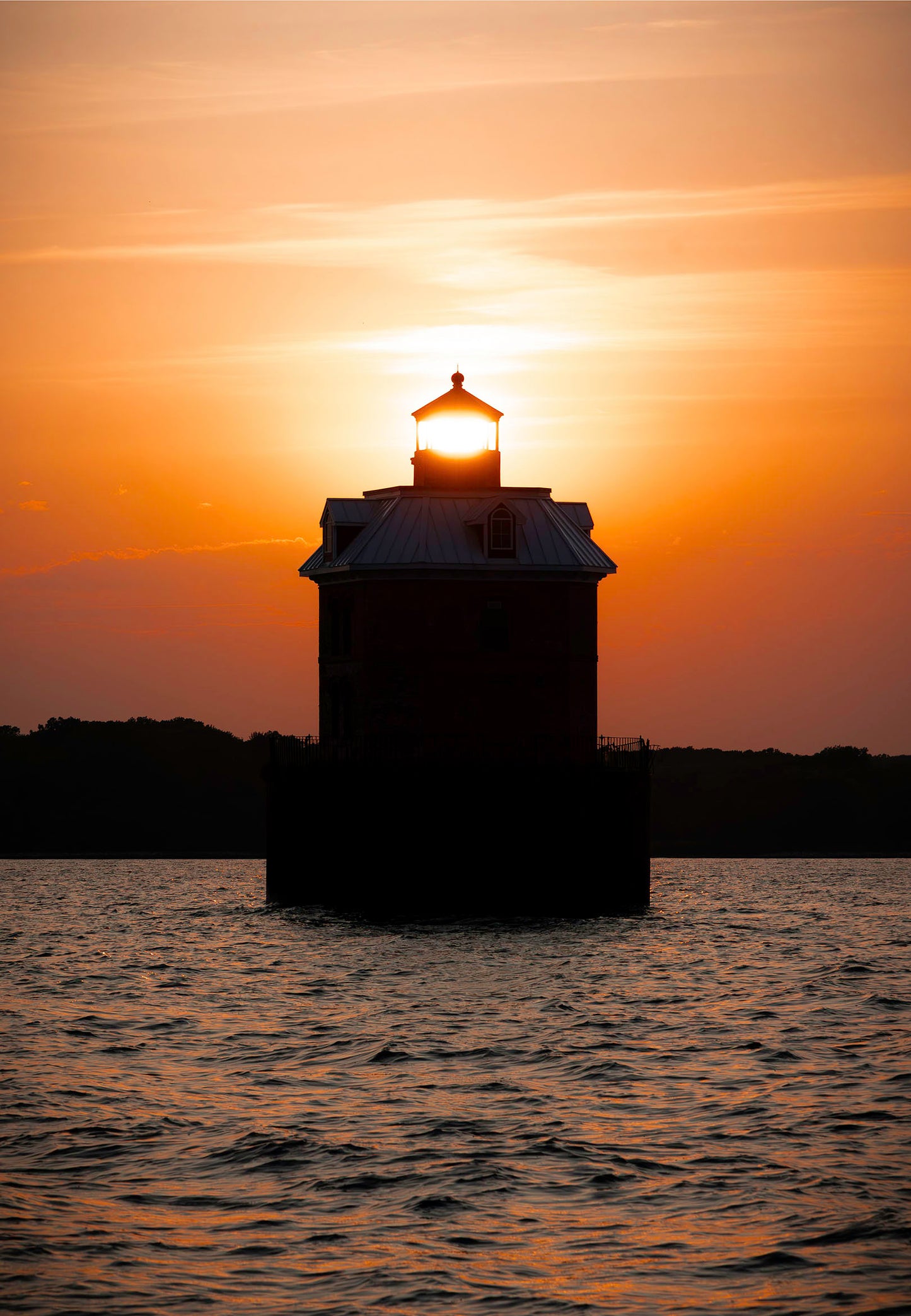 Sunfire Through Sandy Point Light
