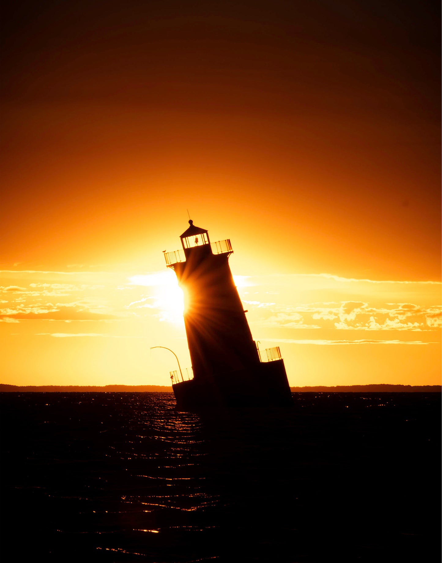 Sunrise at Sharps Island Light