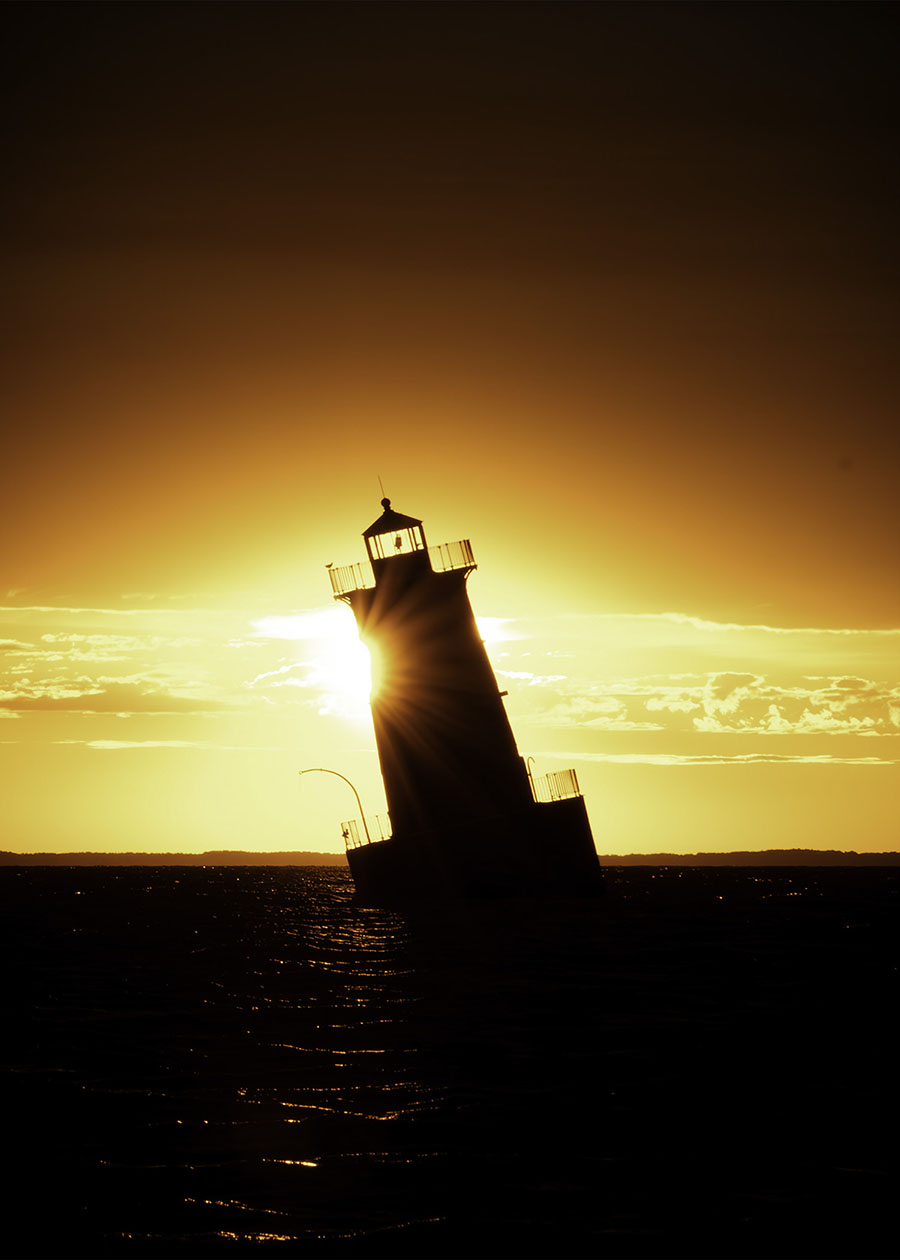Sunrise at Sharps Island Light