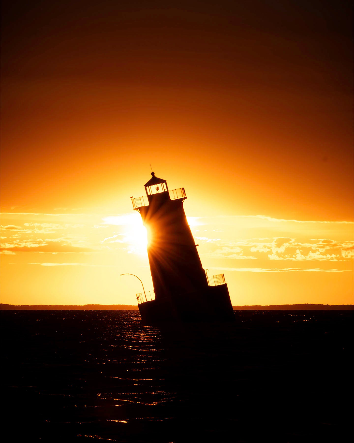 Sunrise at Sharps Island Light