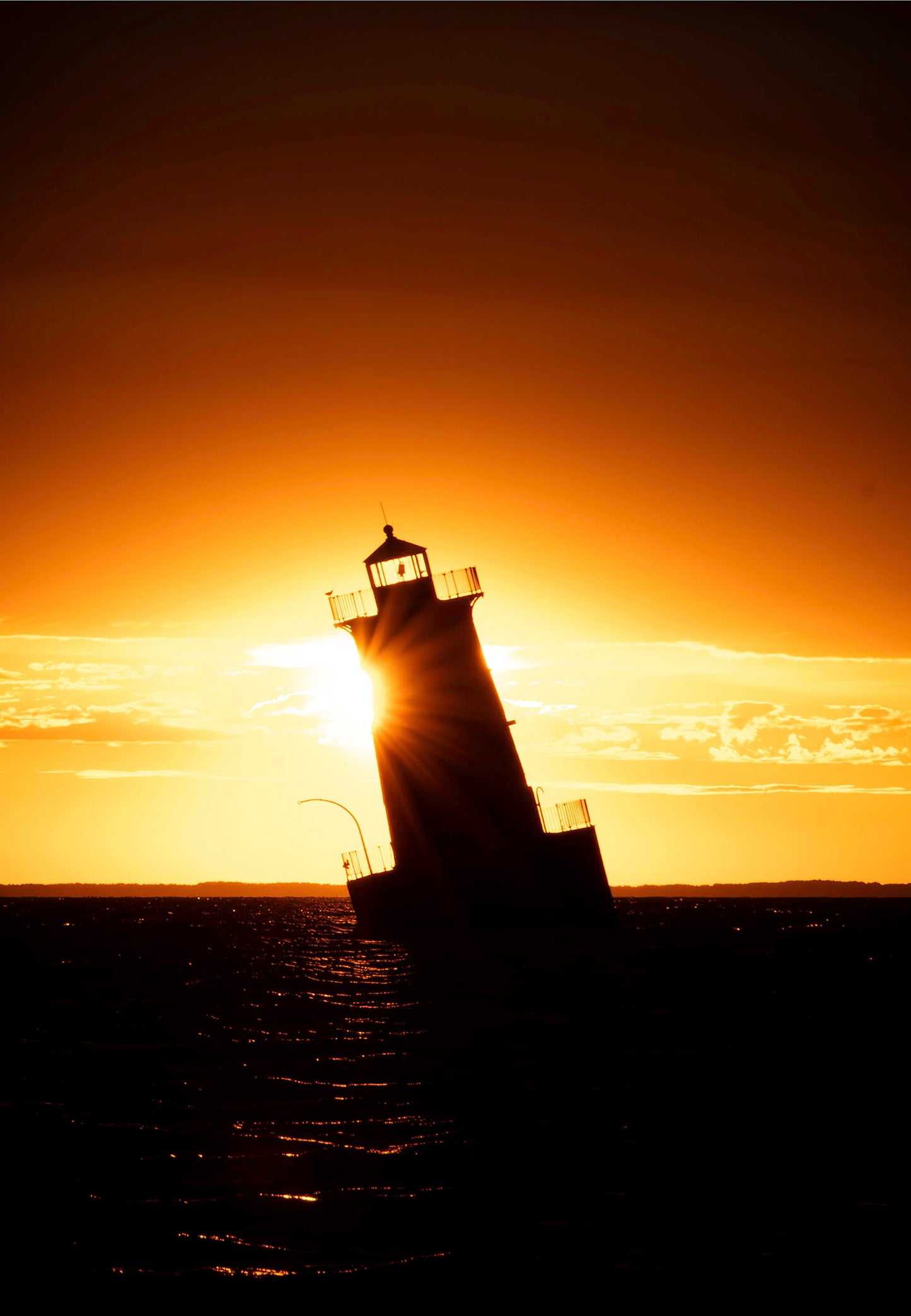 Sunrise at Sharps Island Light