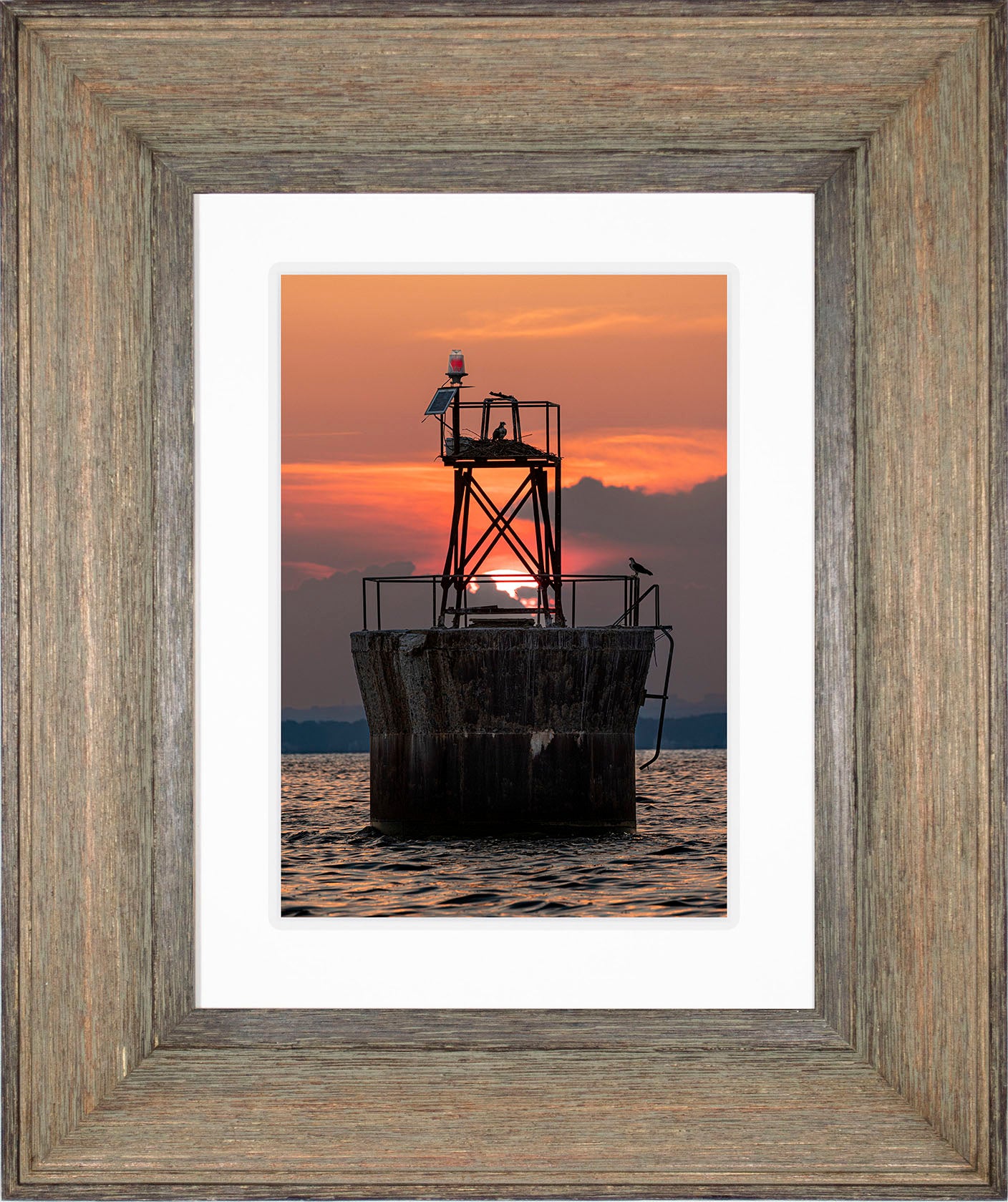 Sunset at Pooles Island Bar Light
