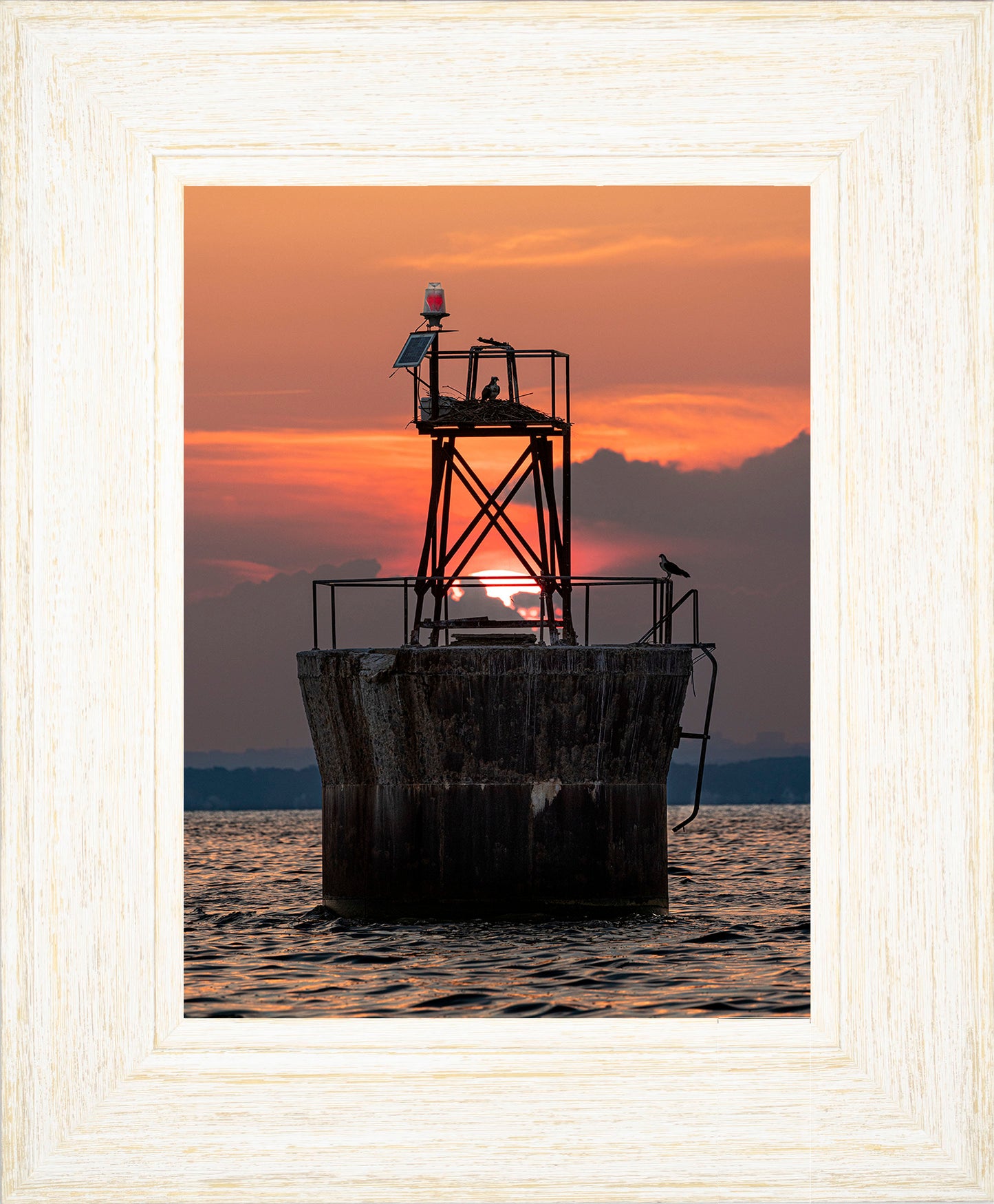 Sunset at Pooles Island Bar Light