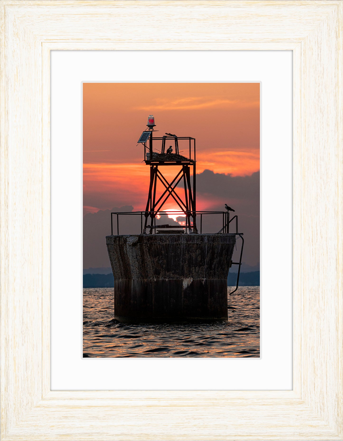 Sunset at Pooles Island Bar Light