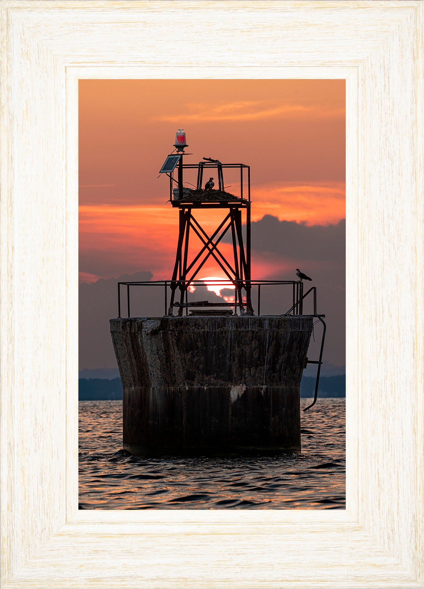 Sunset at Pooles Island Bar Light
