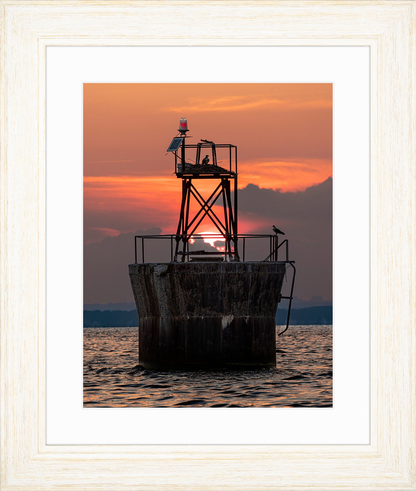 Sunset at Pooles Island Bar Light
