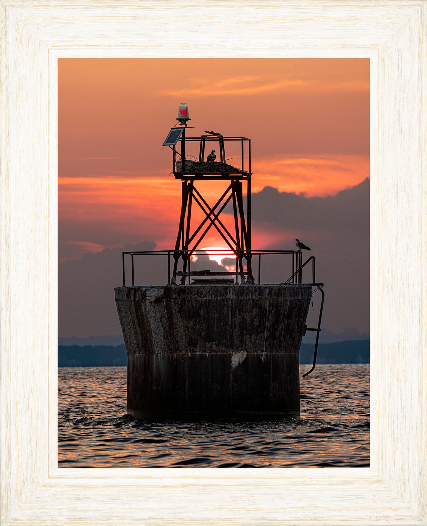Sunset at Pooles Island Bar Light