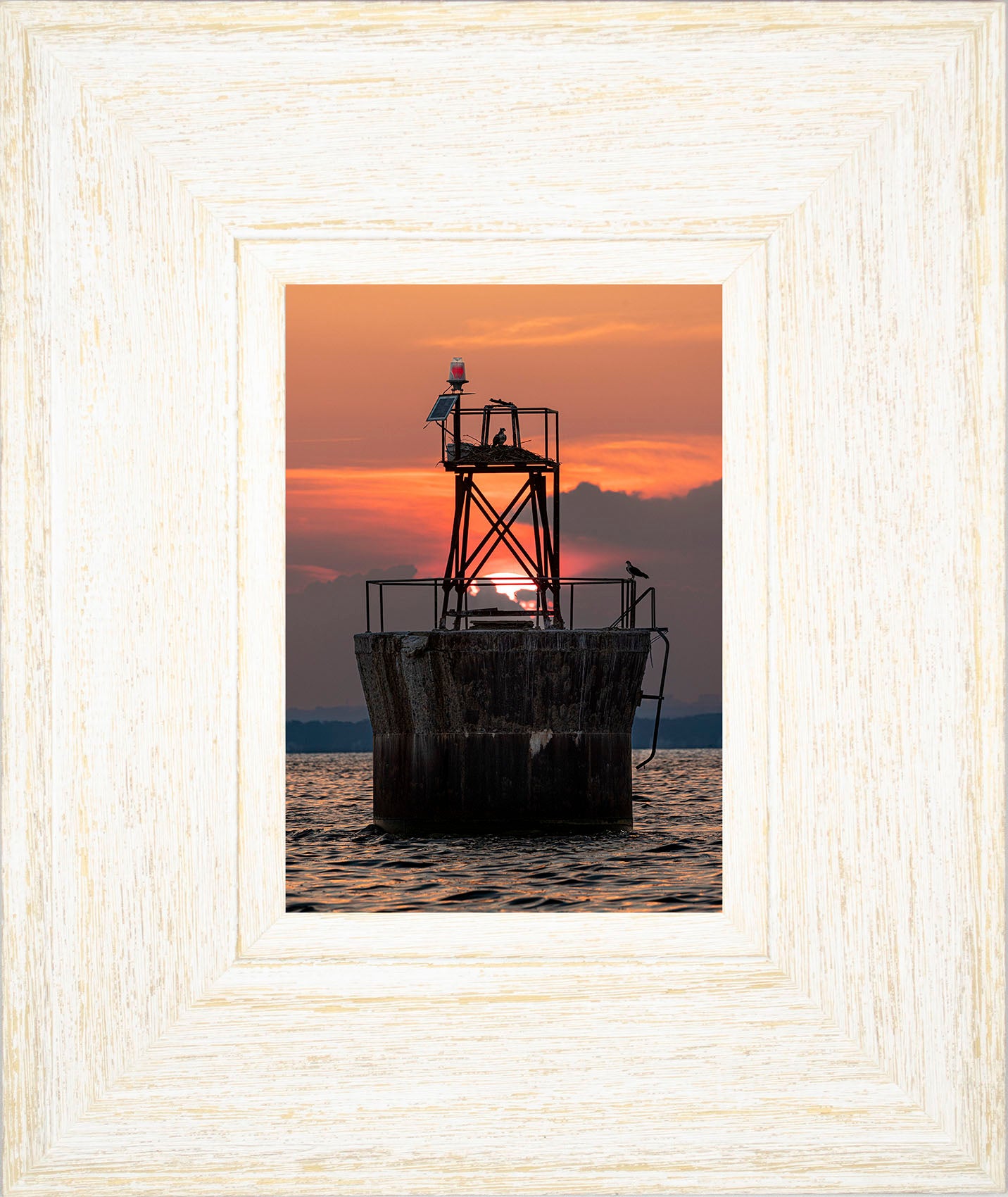 Sunset at Pooles Island Bar Light