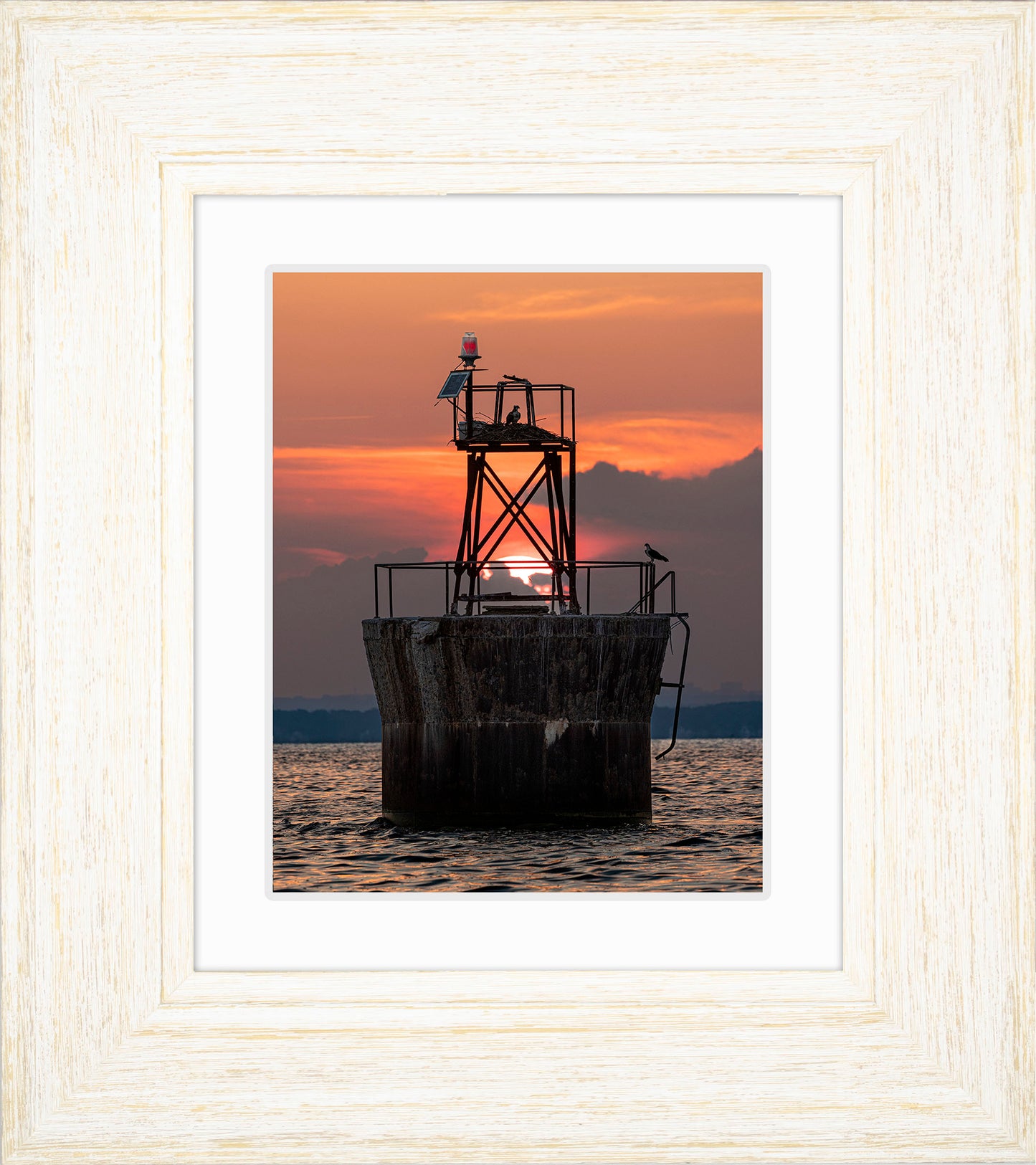 Sunset at Pooles Island Bar Light