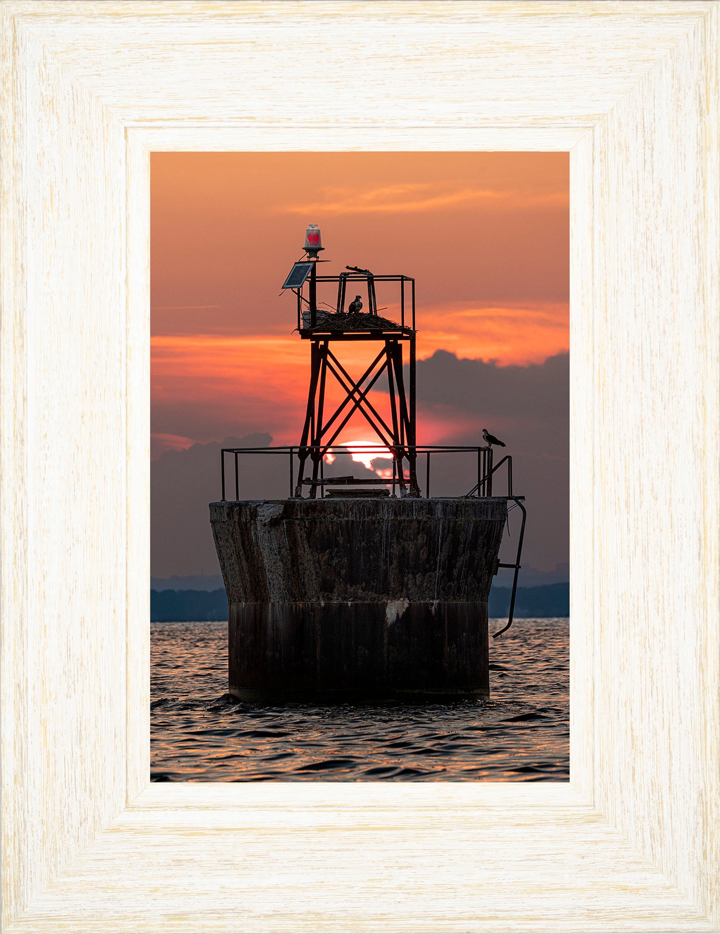 Sunset at Pooles Island Bar Light