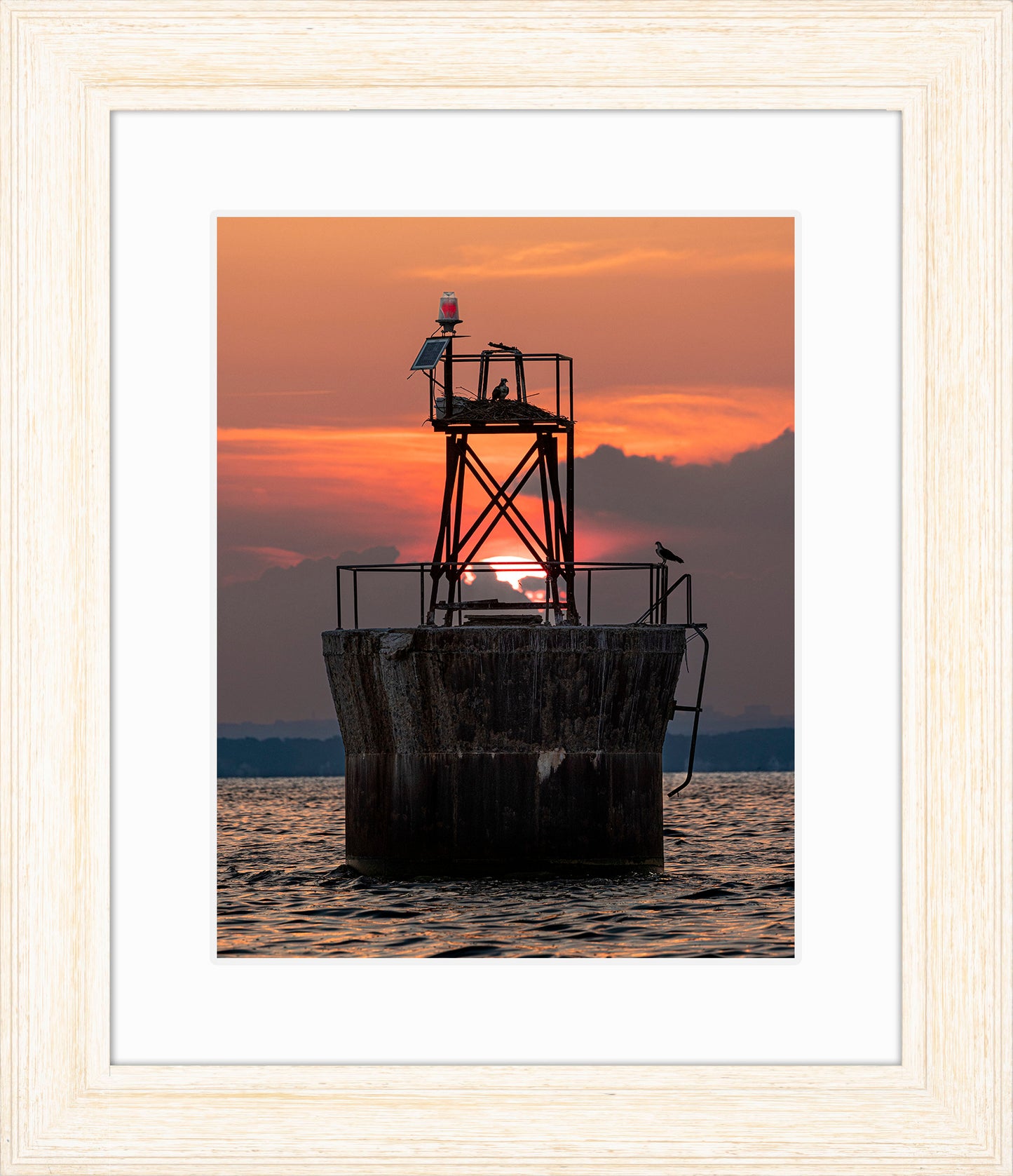 Sunset at Pooles Island Bar Light
