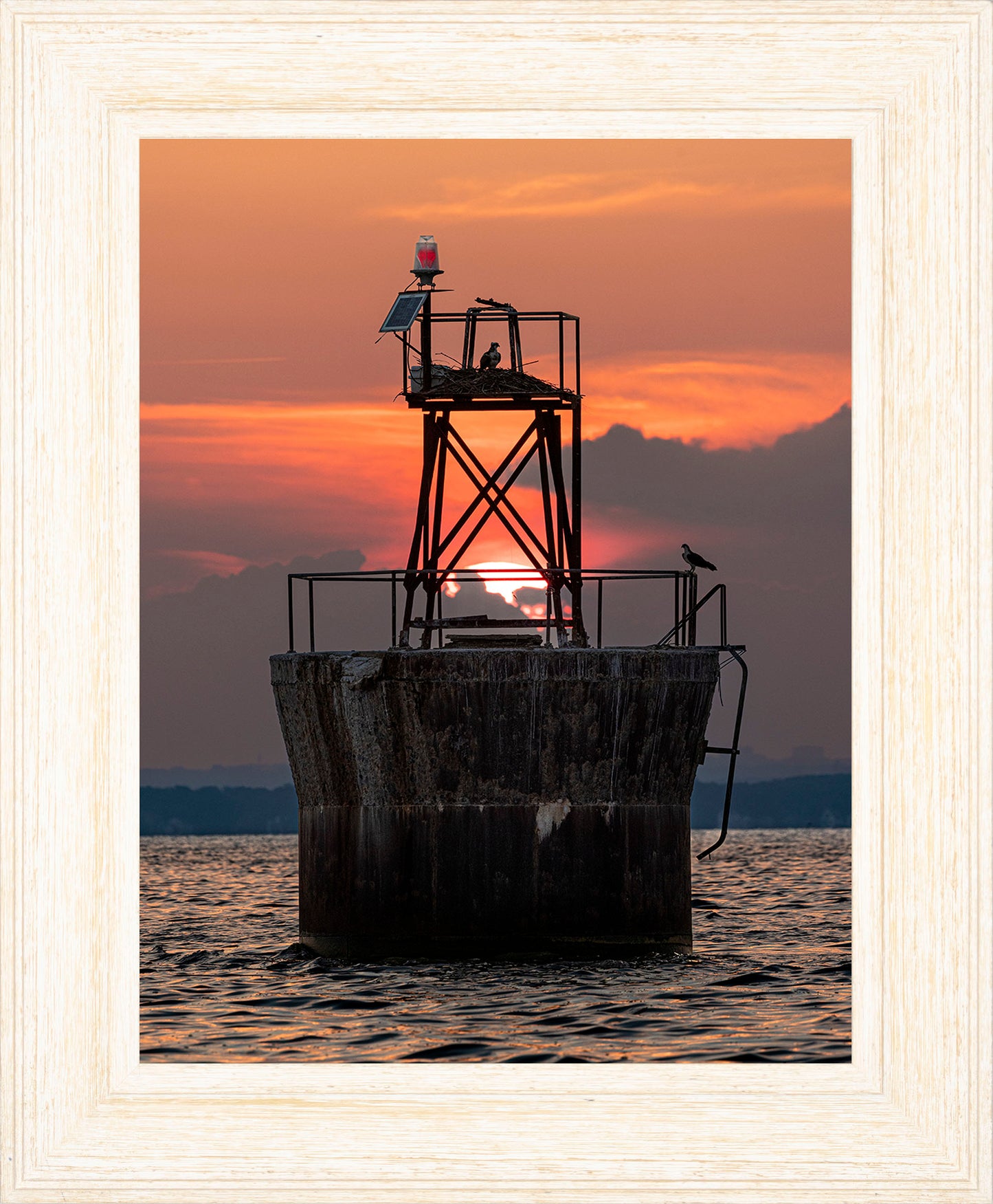 Sunset at Pooles Island Bar Light