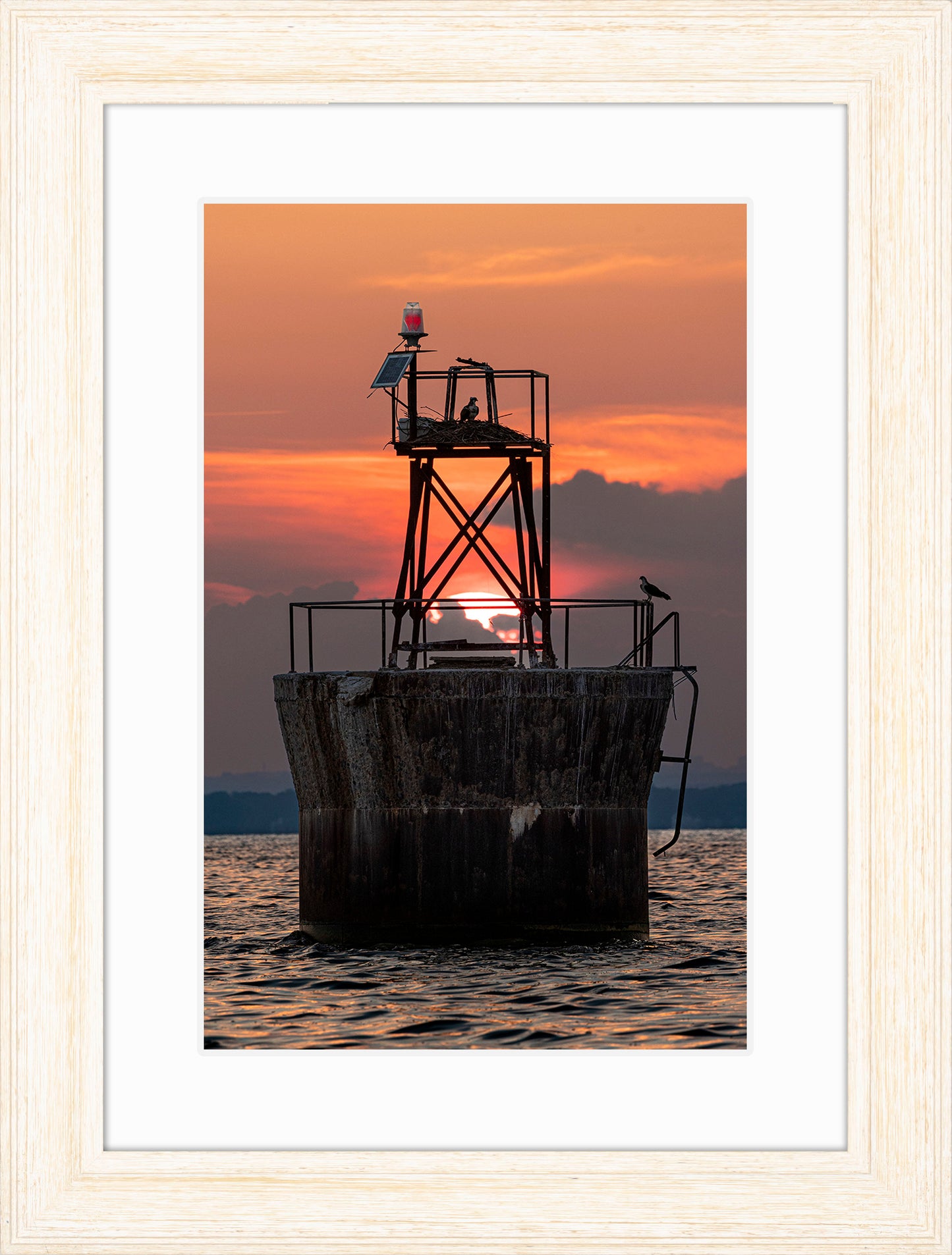 Sunset at Pooles Island Bar Light