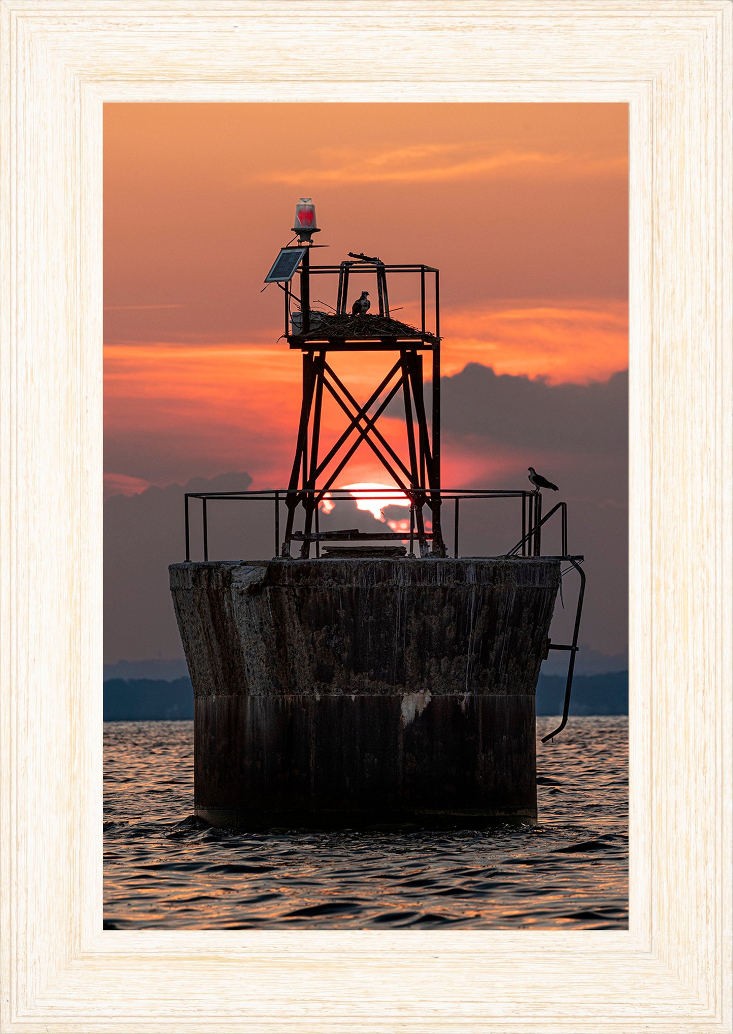 Sunset at Pooles Island Bar Light