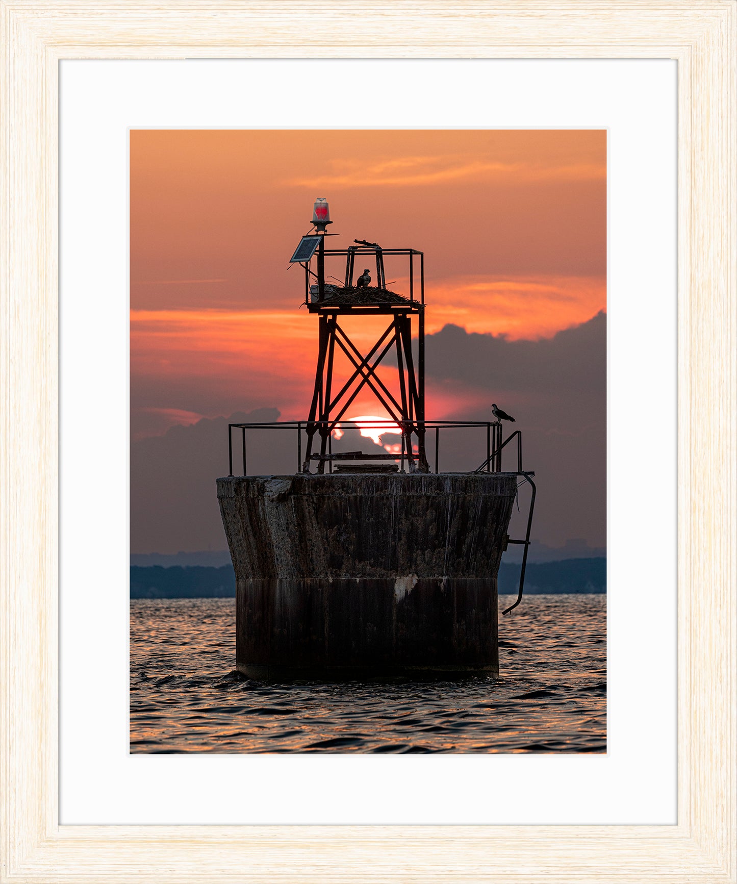 Sunset at Pooles Island Bar Light