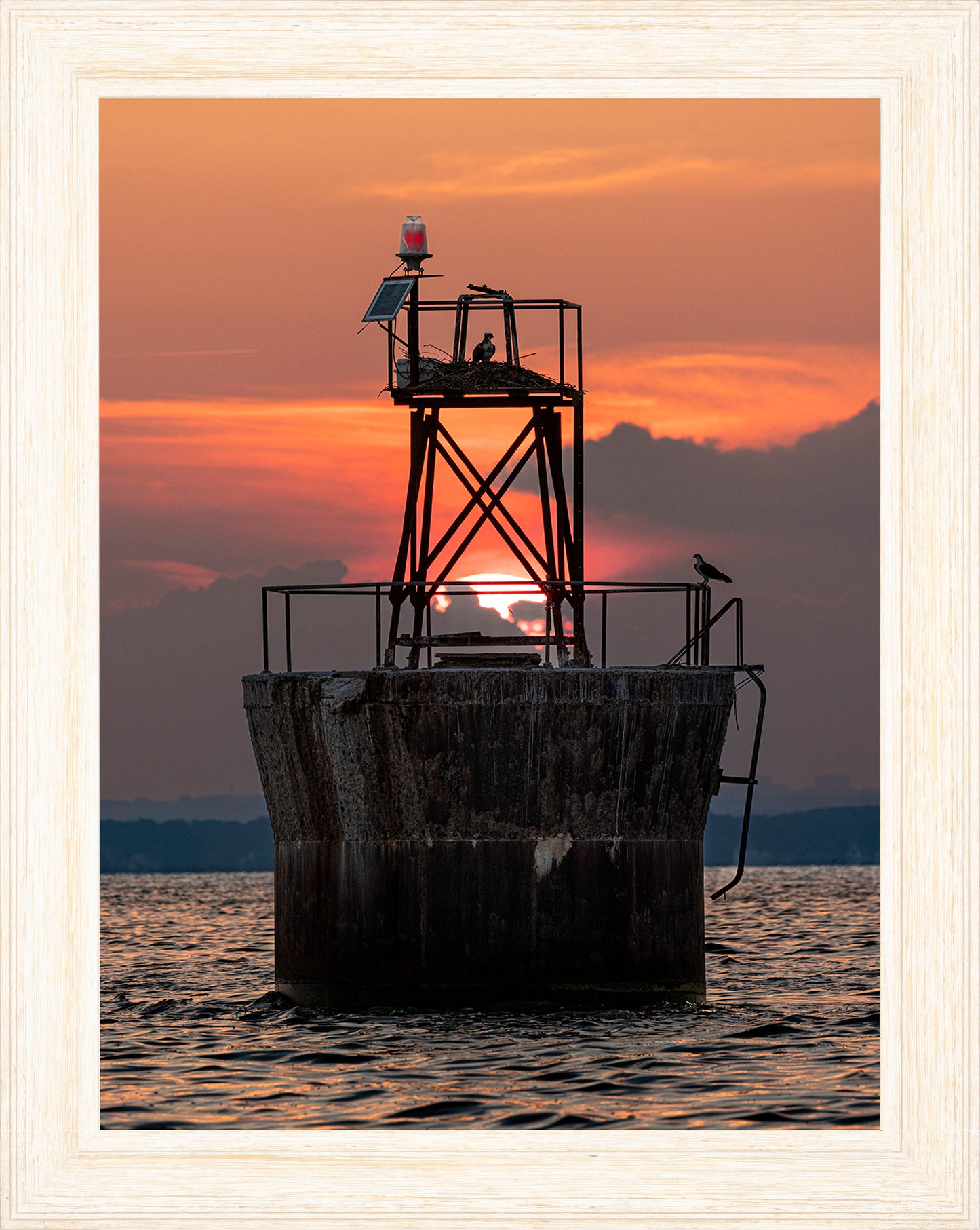 Sunset at Pooles Island Bar Light