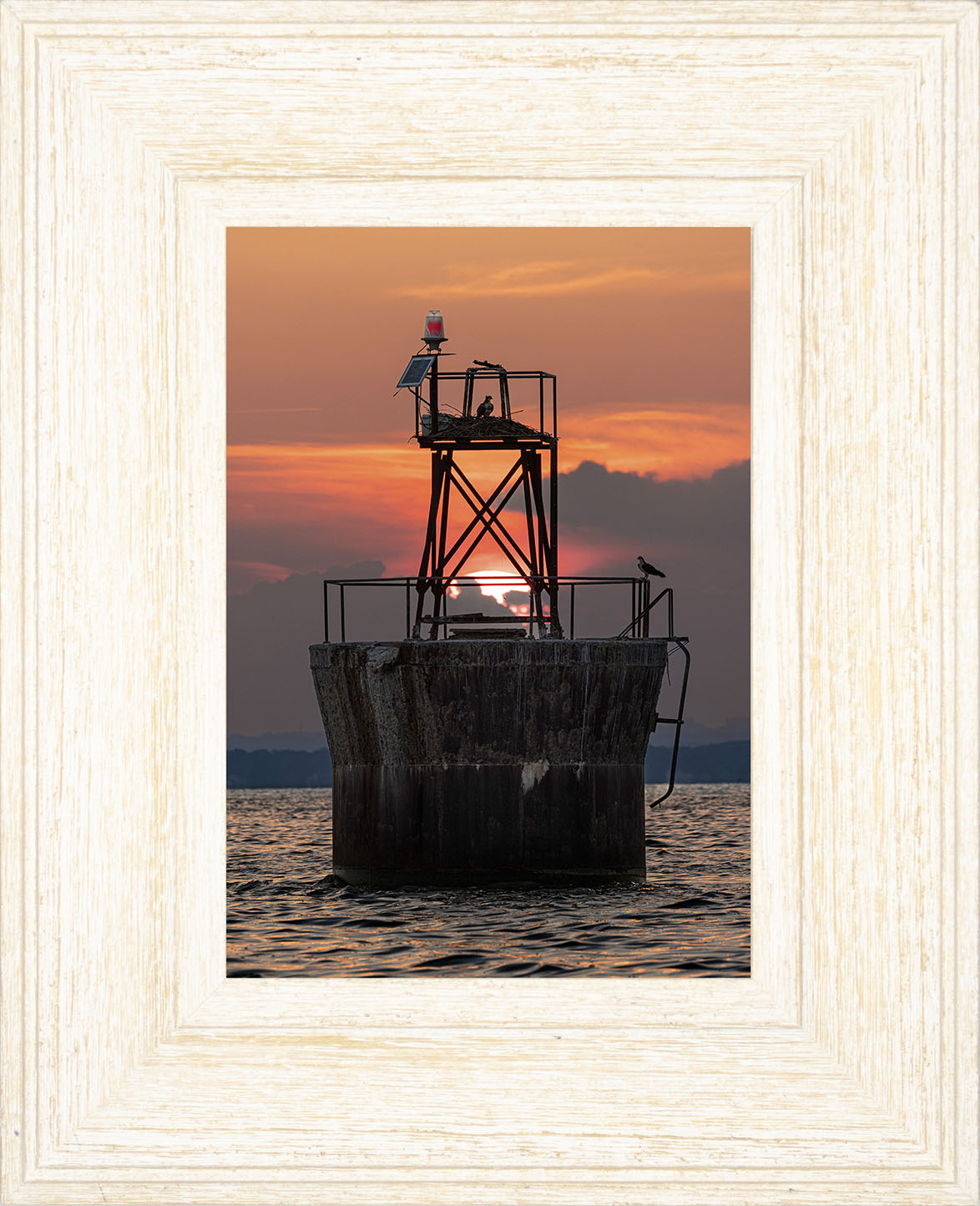 Sunset at Pooles Island Bar Light