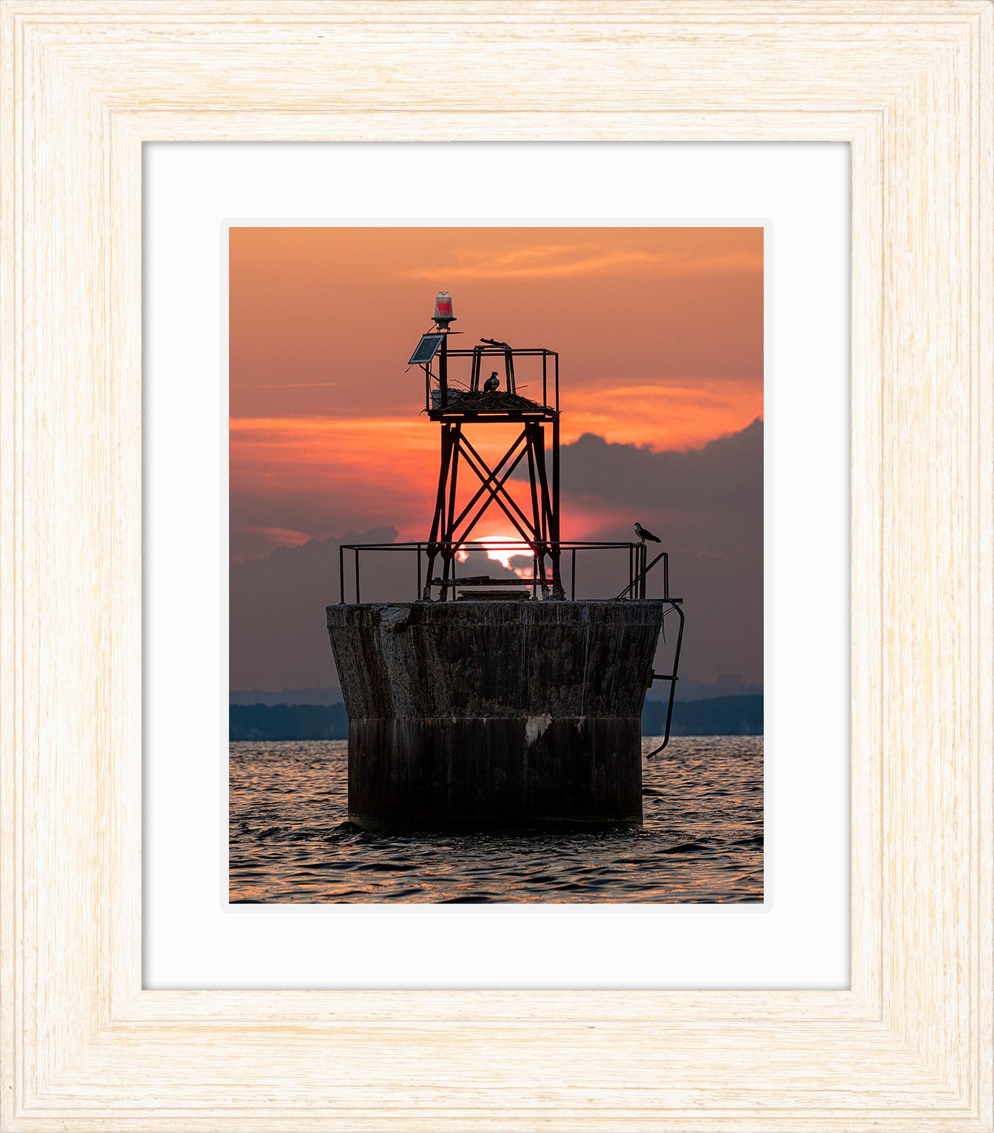 Sunset at Pooles Island Bar Light