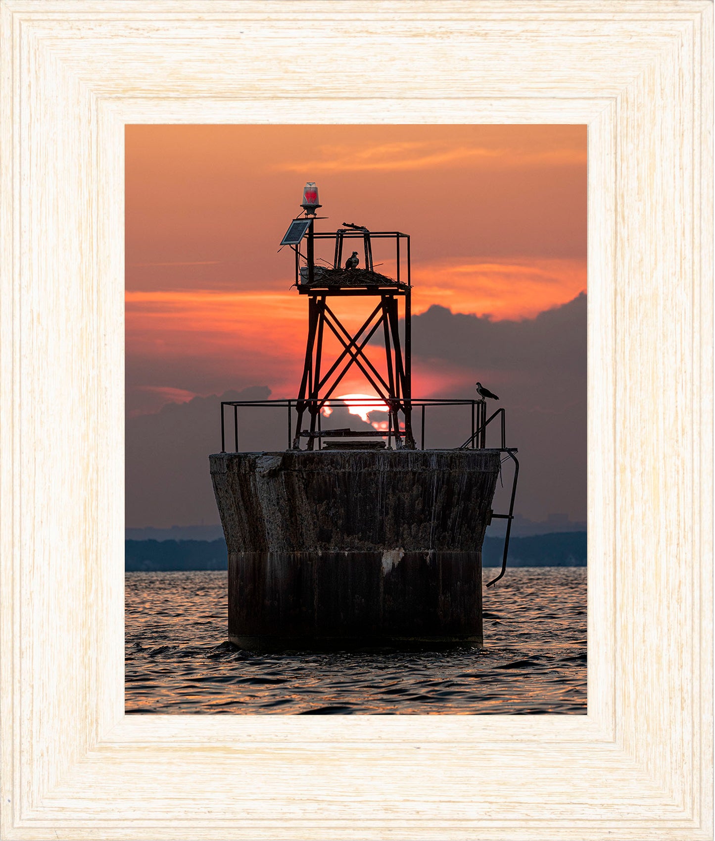 Sunset at Pooles Island Bar Light