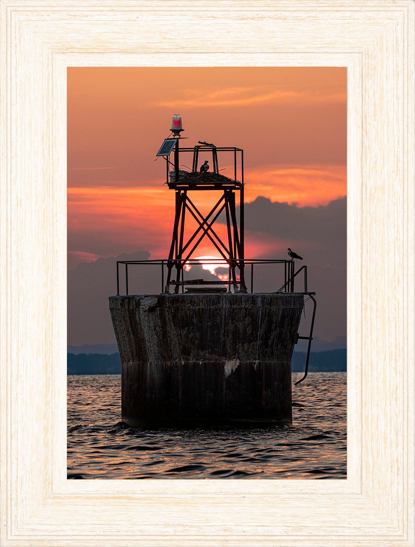 Sunset at Pooles Island Bar Light