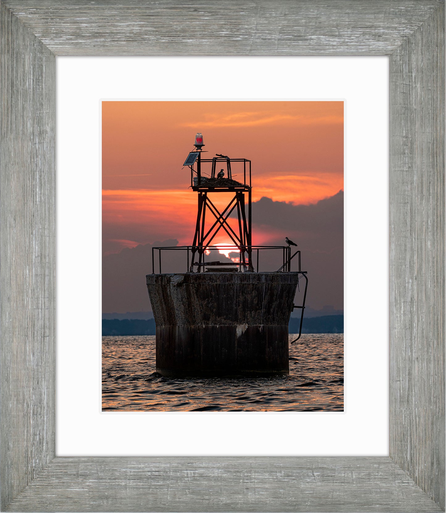 Sunset at Pooles Island Bar Light