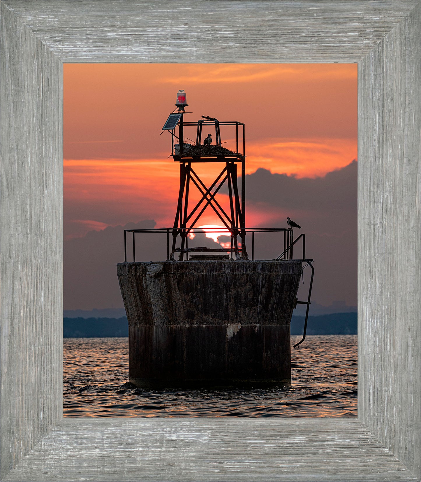 Sunset at Pooles Island Bar Light