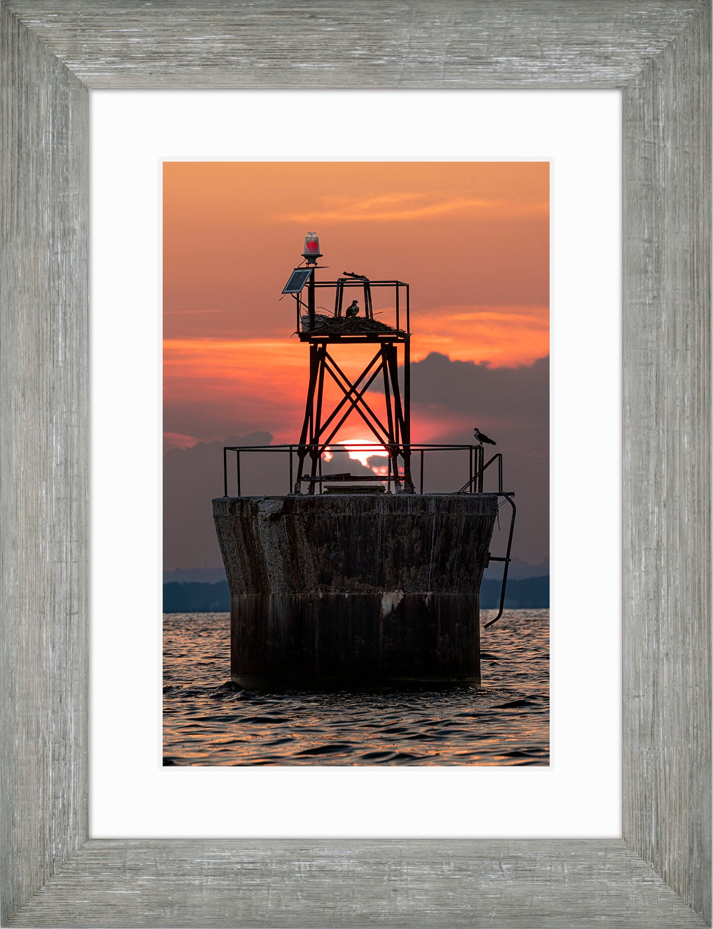 Sunset at Pooles Island Bar Light
