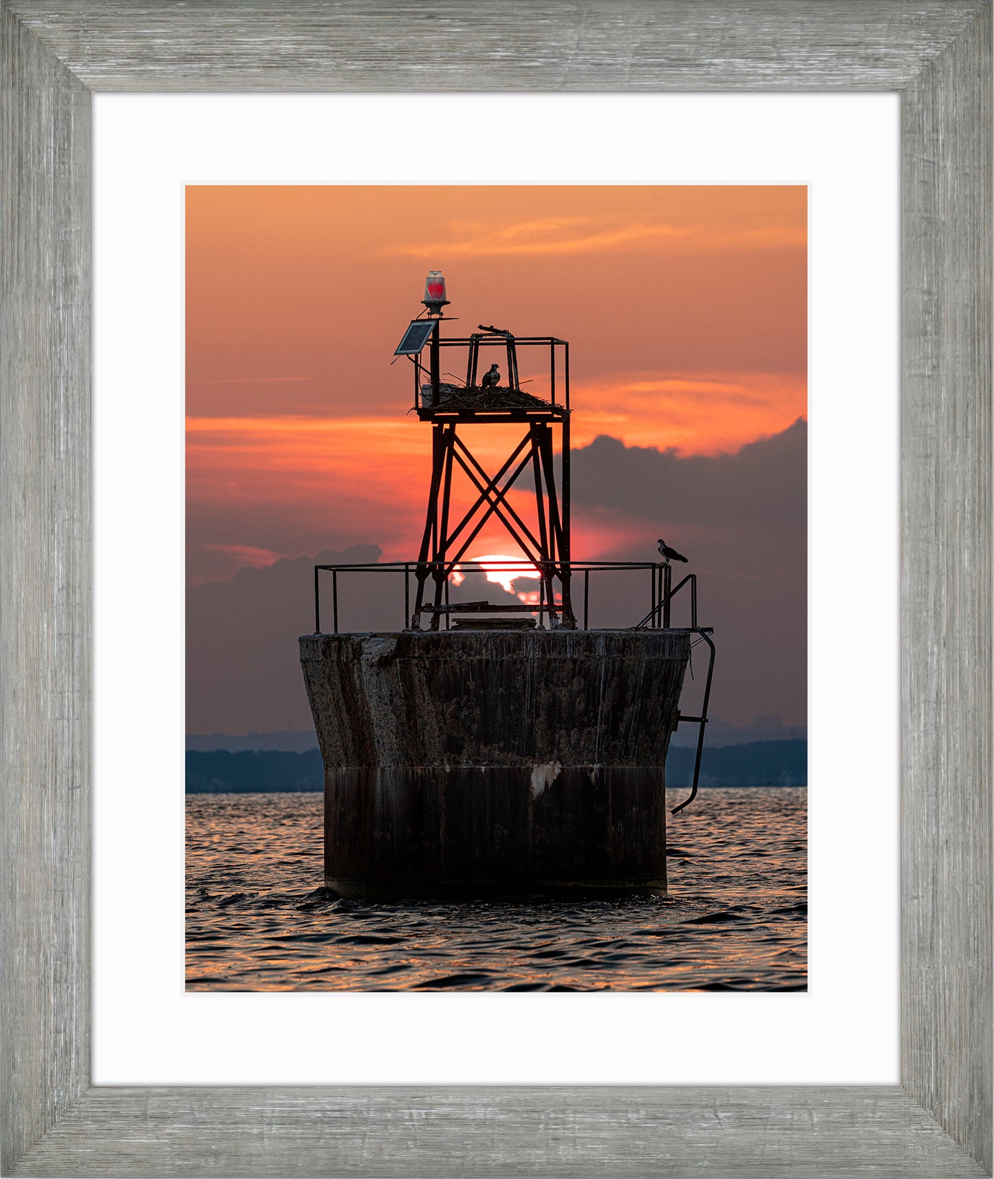Sunset at Pooles Island Bar Light