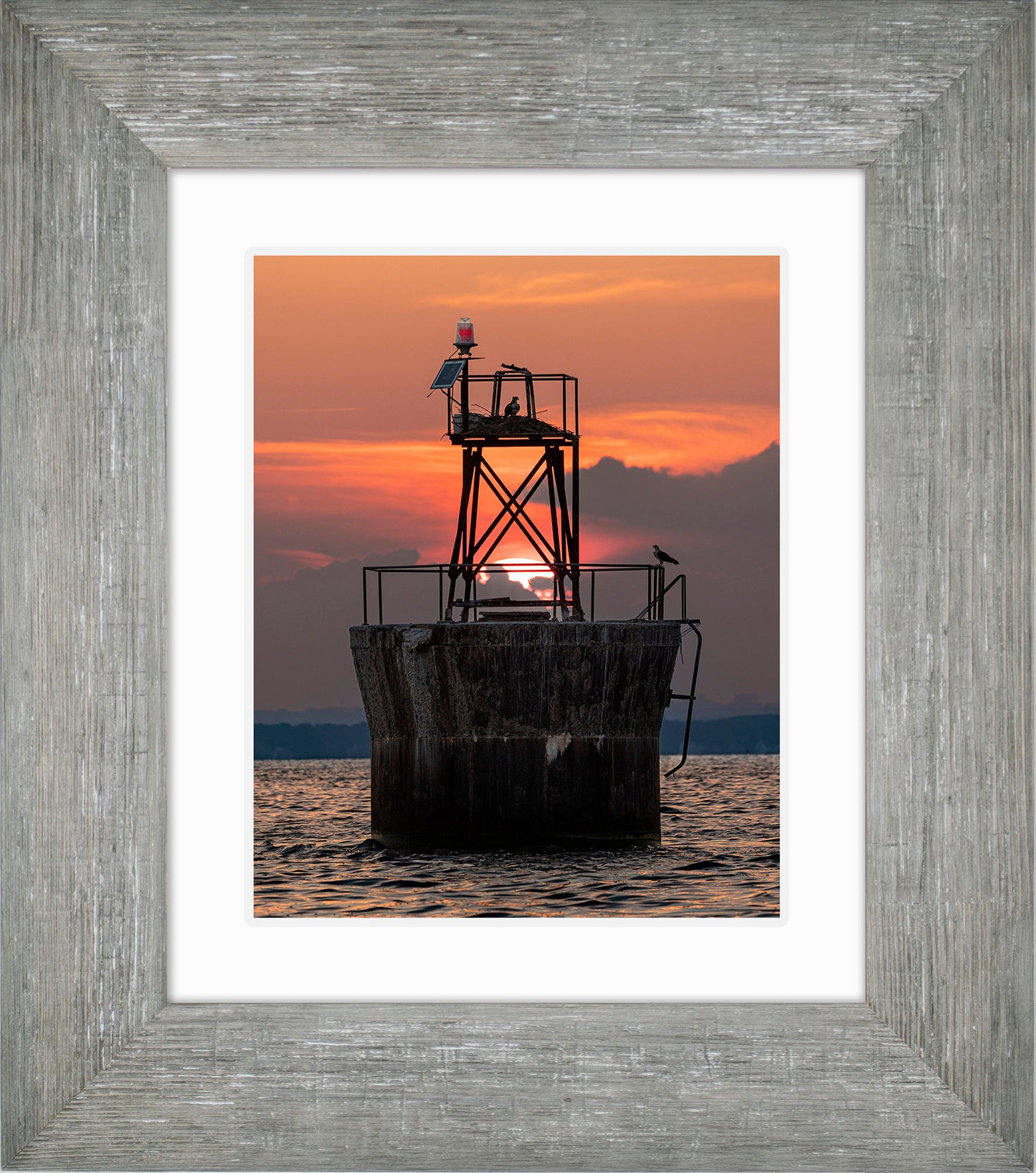 Sunset at Pooles Island Bar Light
