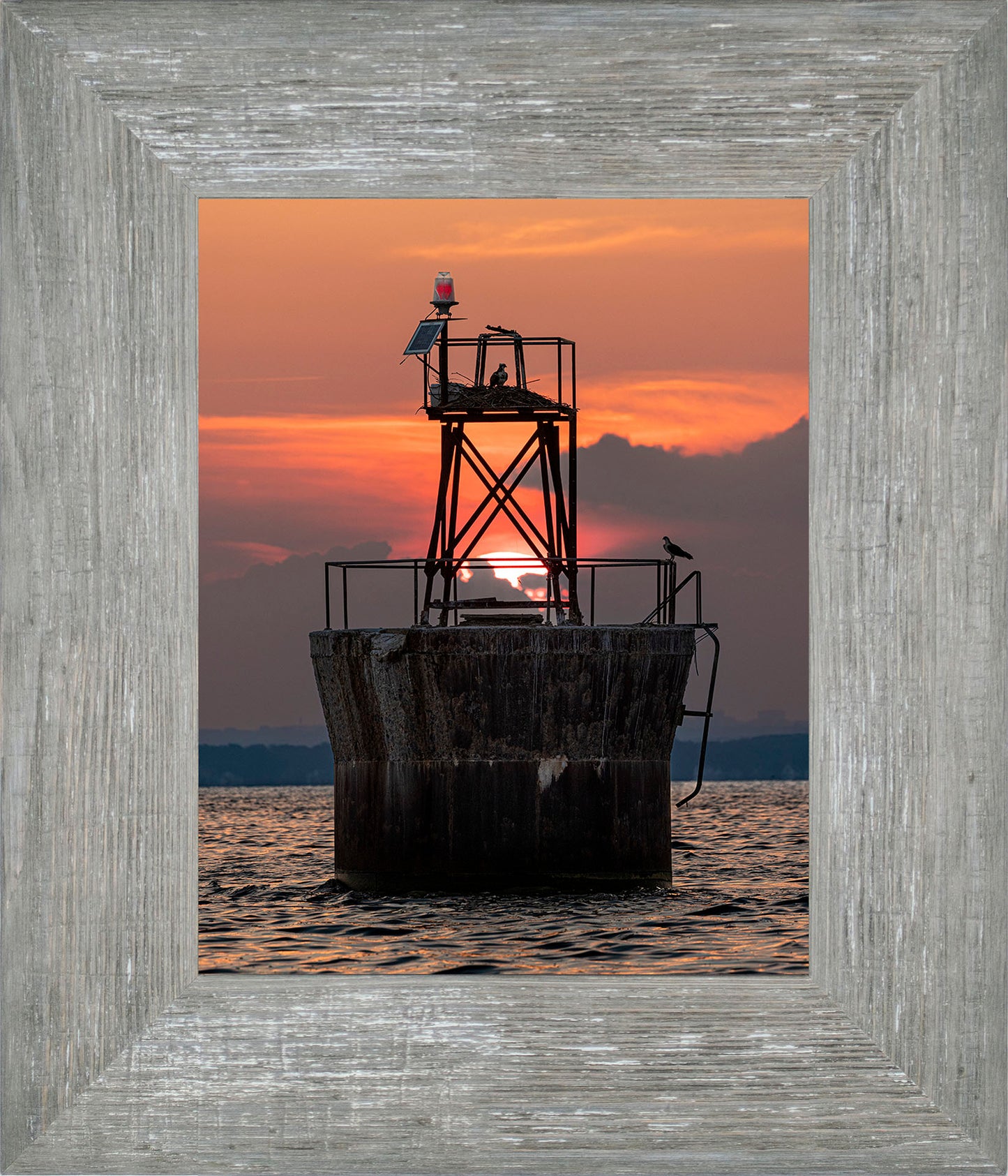 Sunset at Pooles Island Bar Light