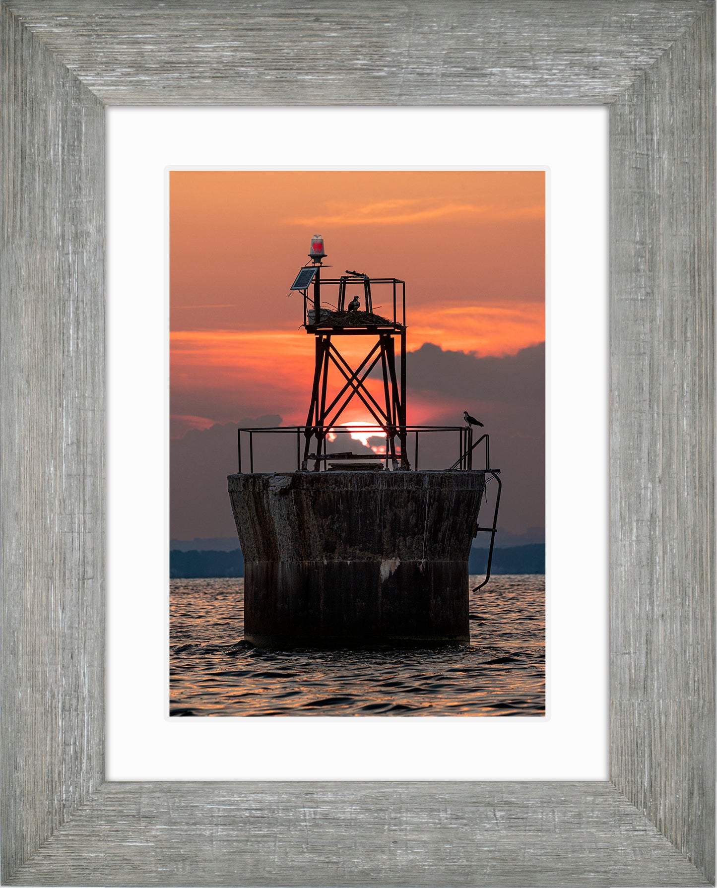 Sunset at Pooles Island Bar Light