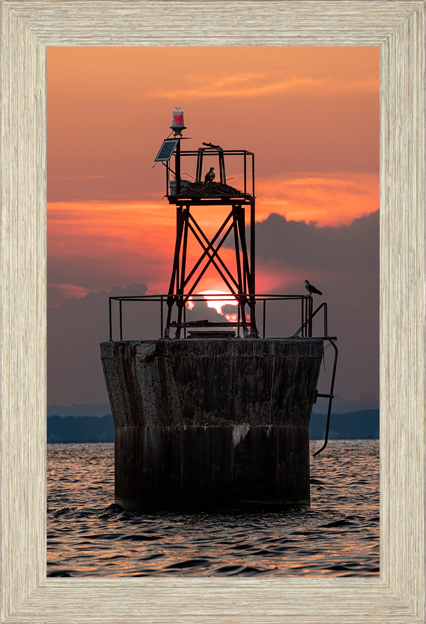 Sunset at Pooles Island Bar Light
