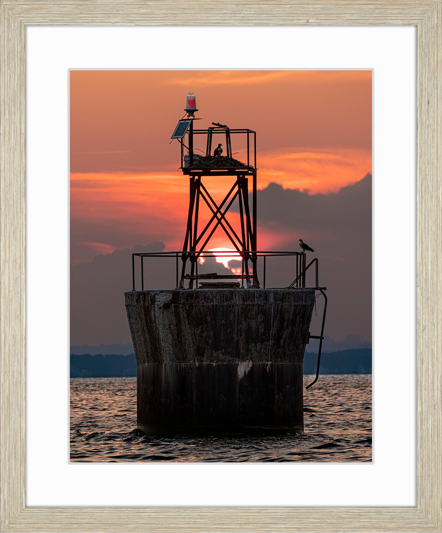 Sunset at Pooles Island Bar Light