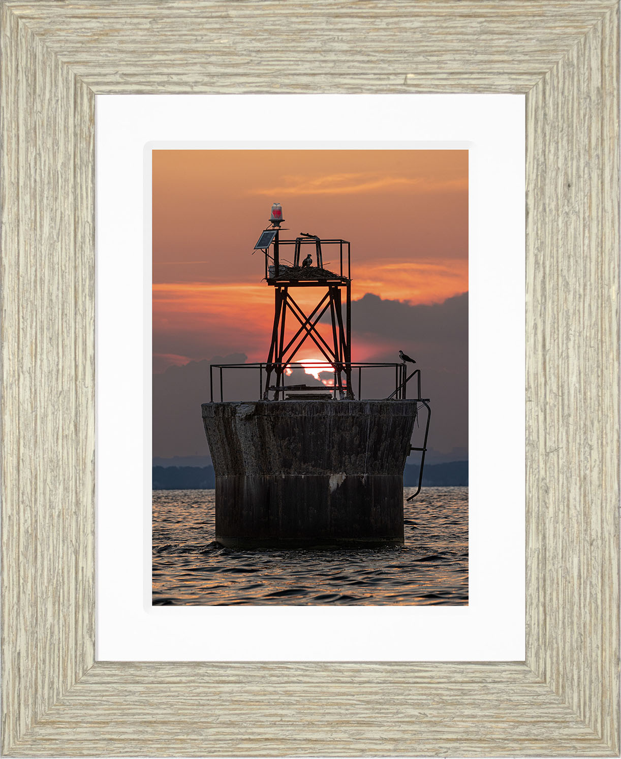 Sunset at Pooles Island Bar Light