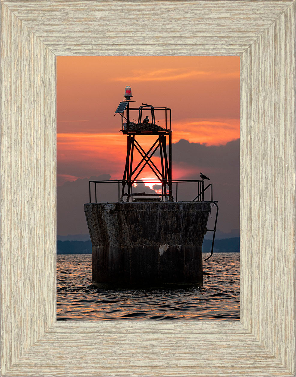 Sunset at Pooles Island Bar Light