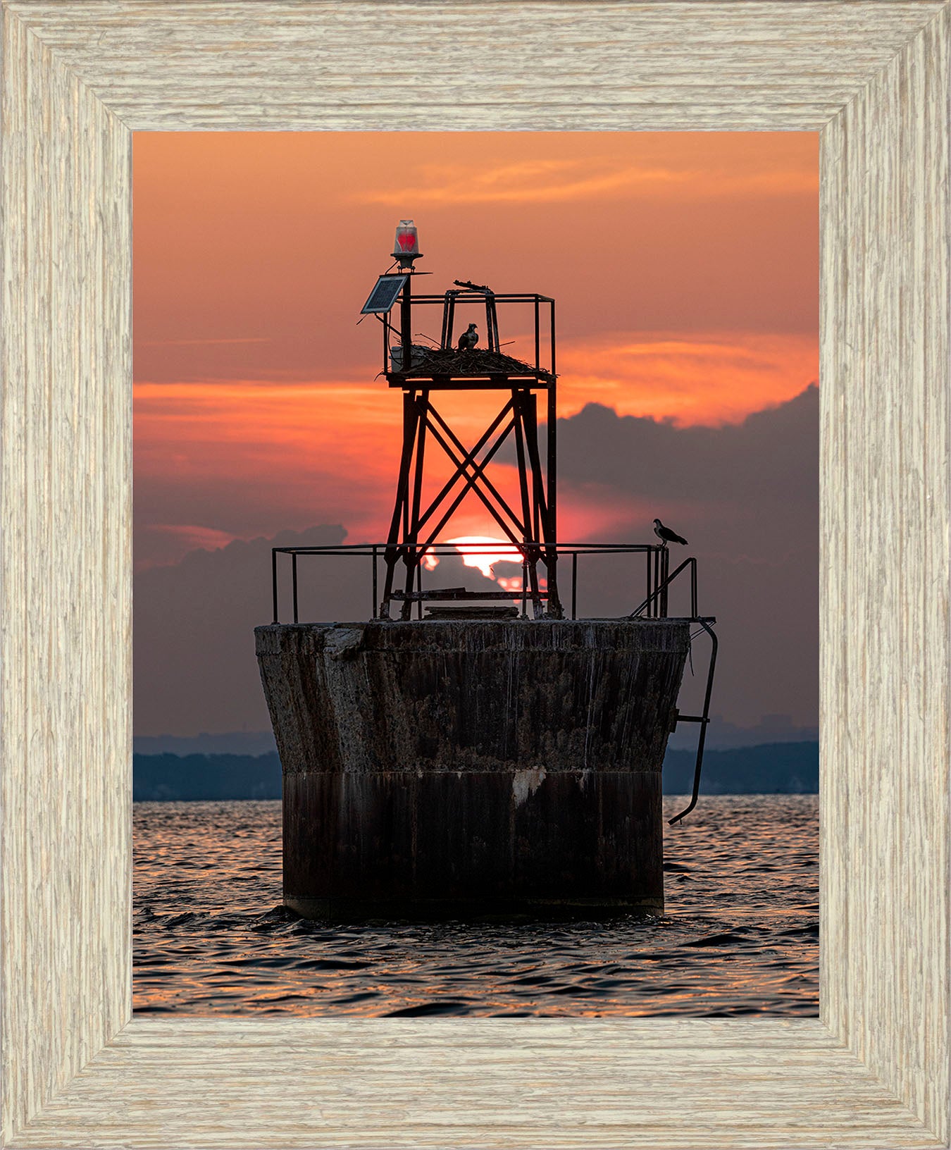 Sunset at Pooles Island Bar Light