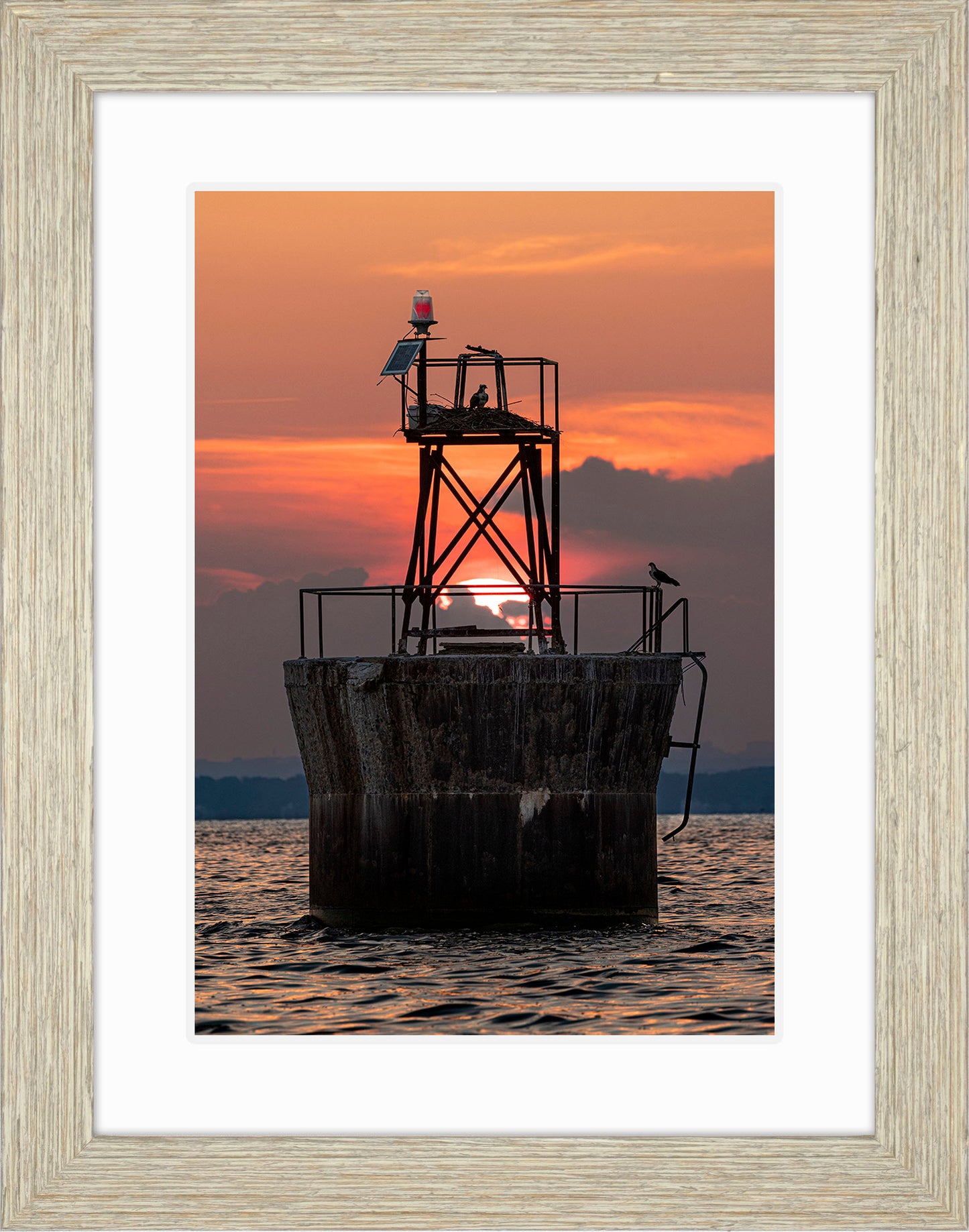 Sunset at Pooles Island Bar Light