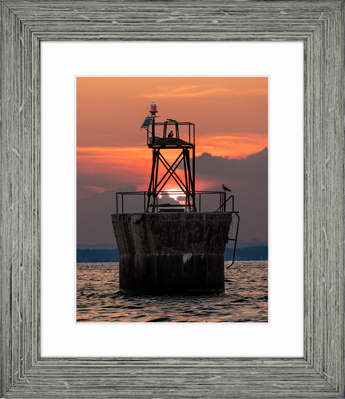 Sunset at Pooles Island Bar Light