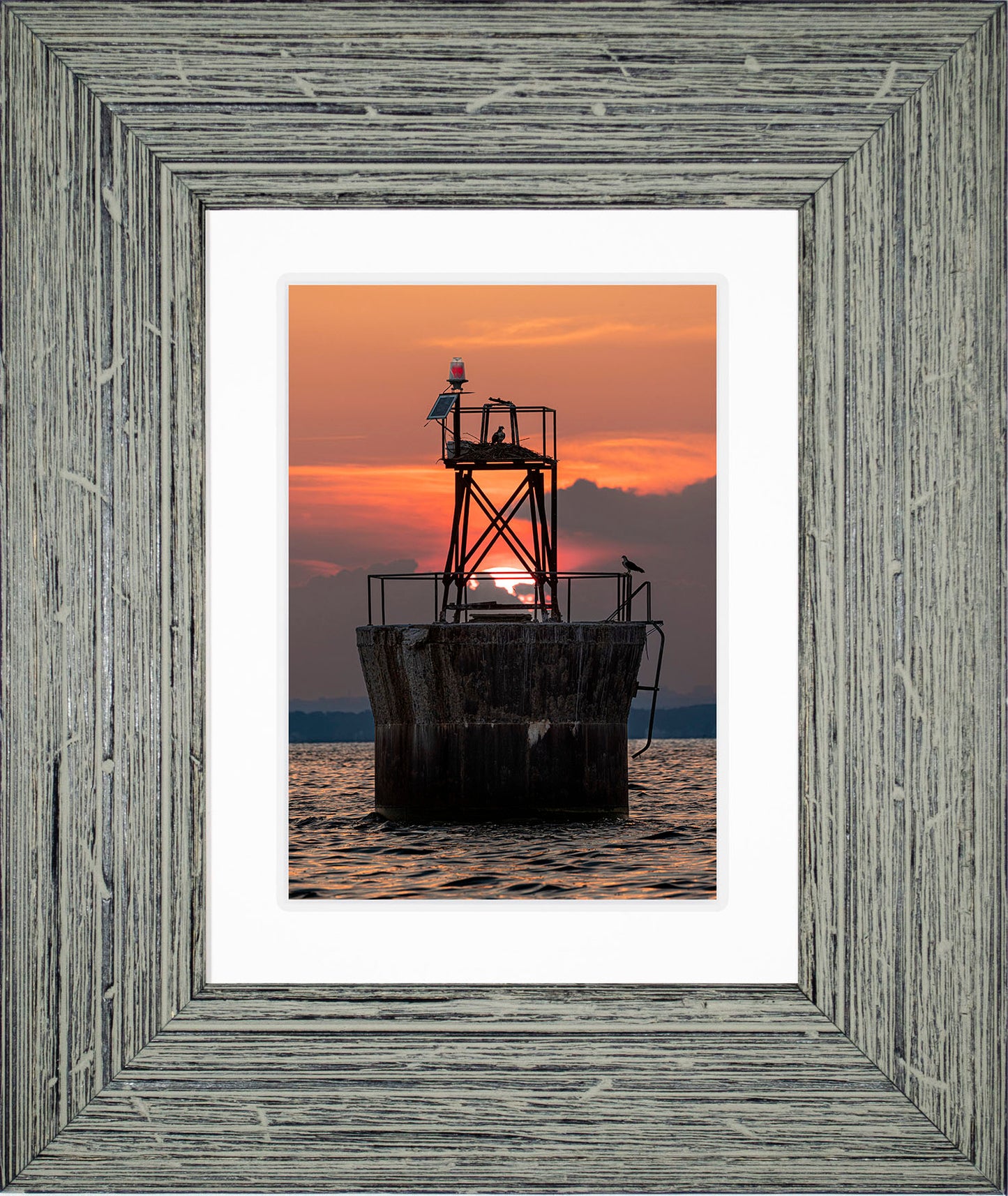 Sunset at Pooles Island Bar Light